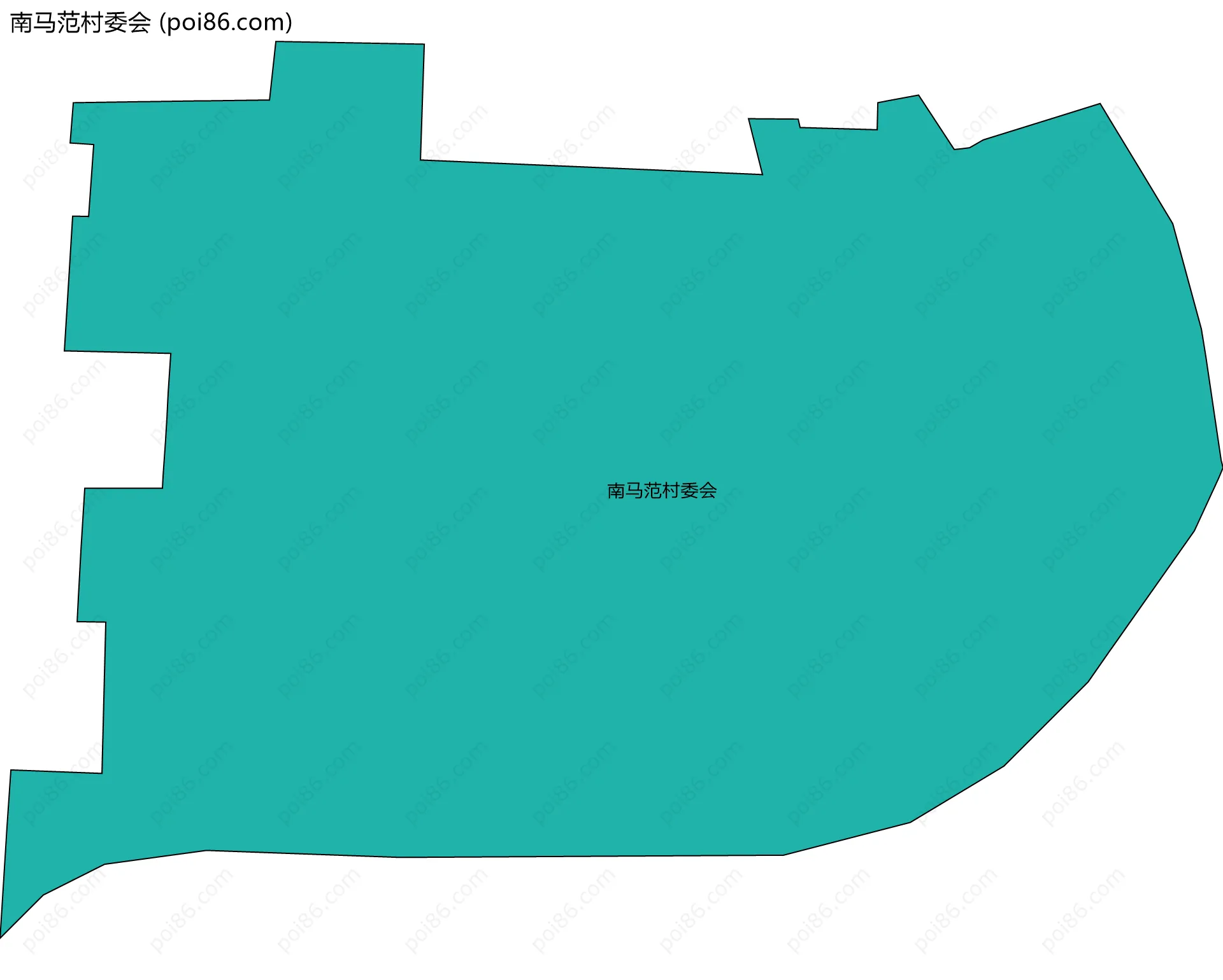 南马范村委会边界地图