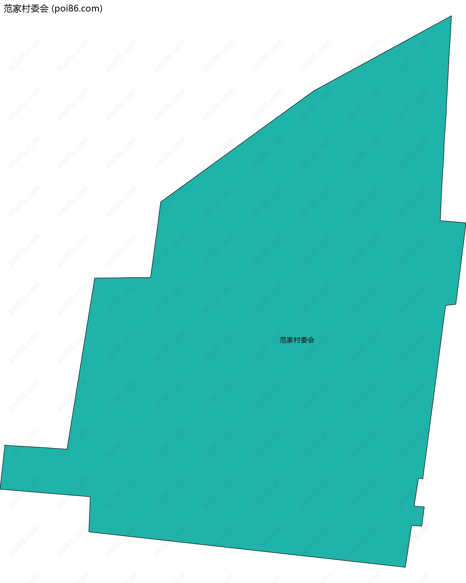 范家村委会边界地图