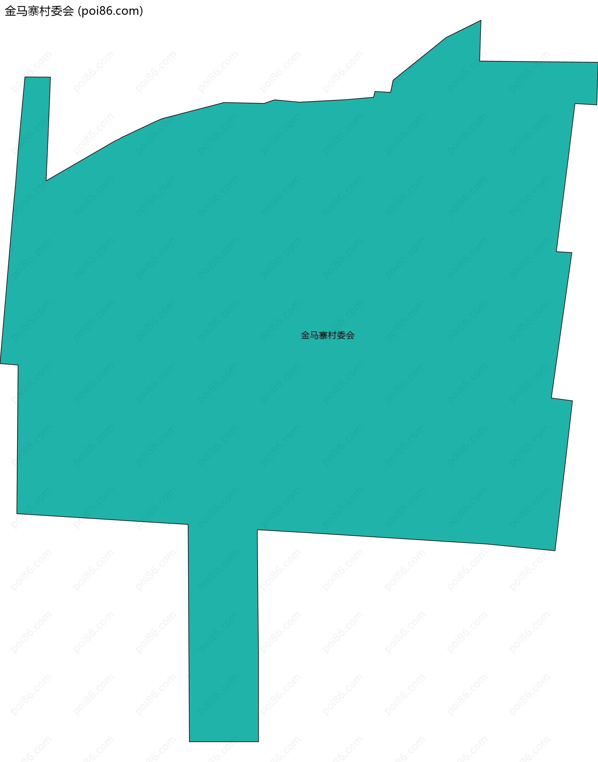 金马寨村委会边界地图