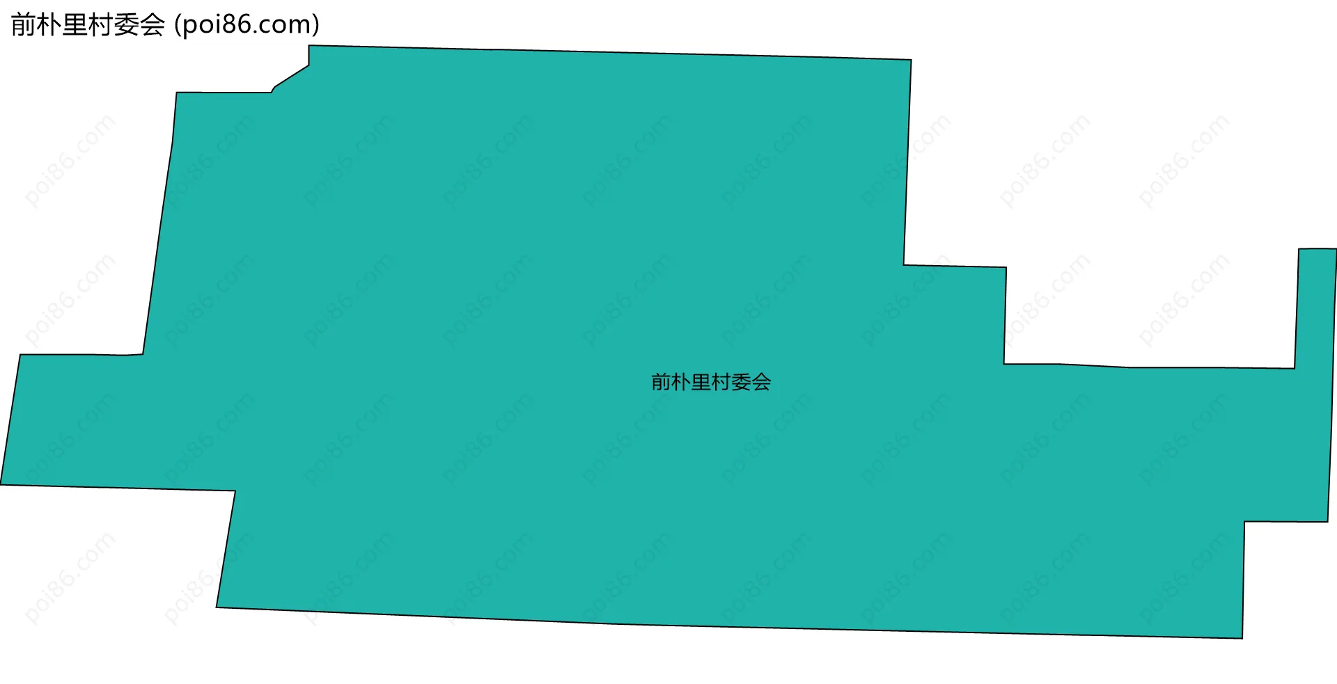 前朴里村委会边界地图