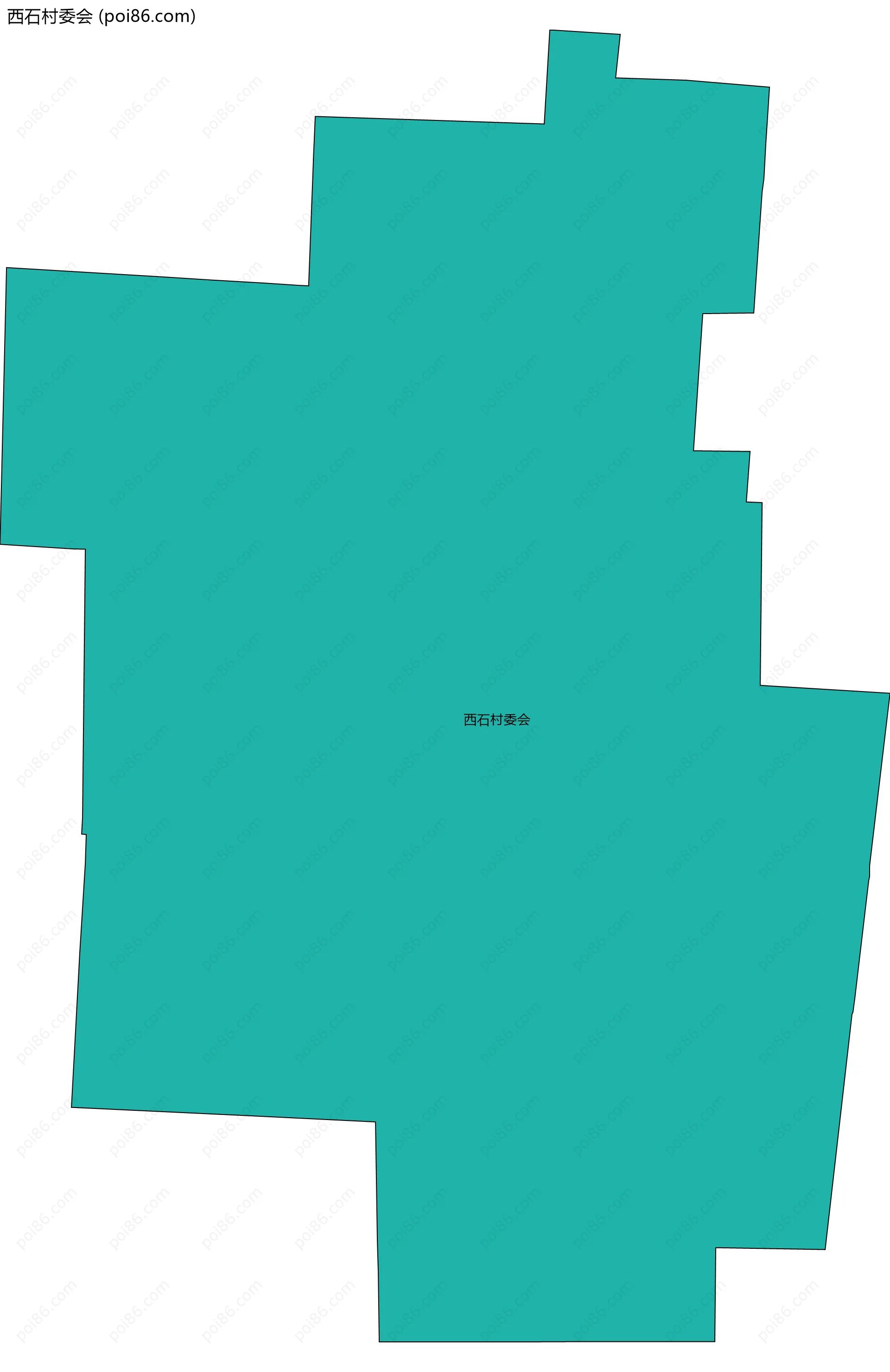 西石村委会边界地图