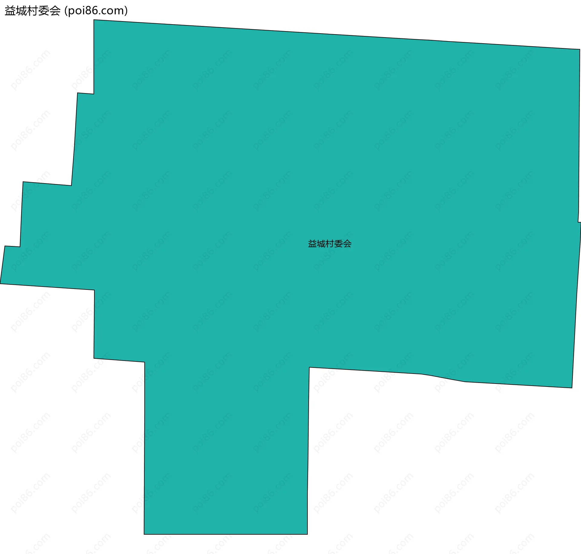 益城村委会边界地图