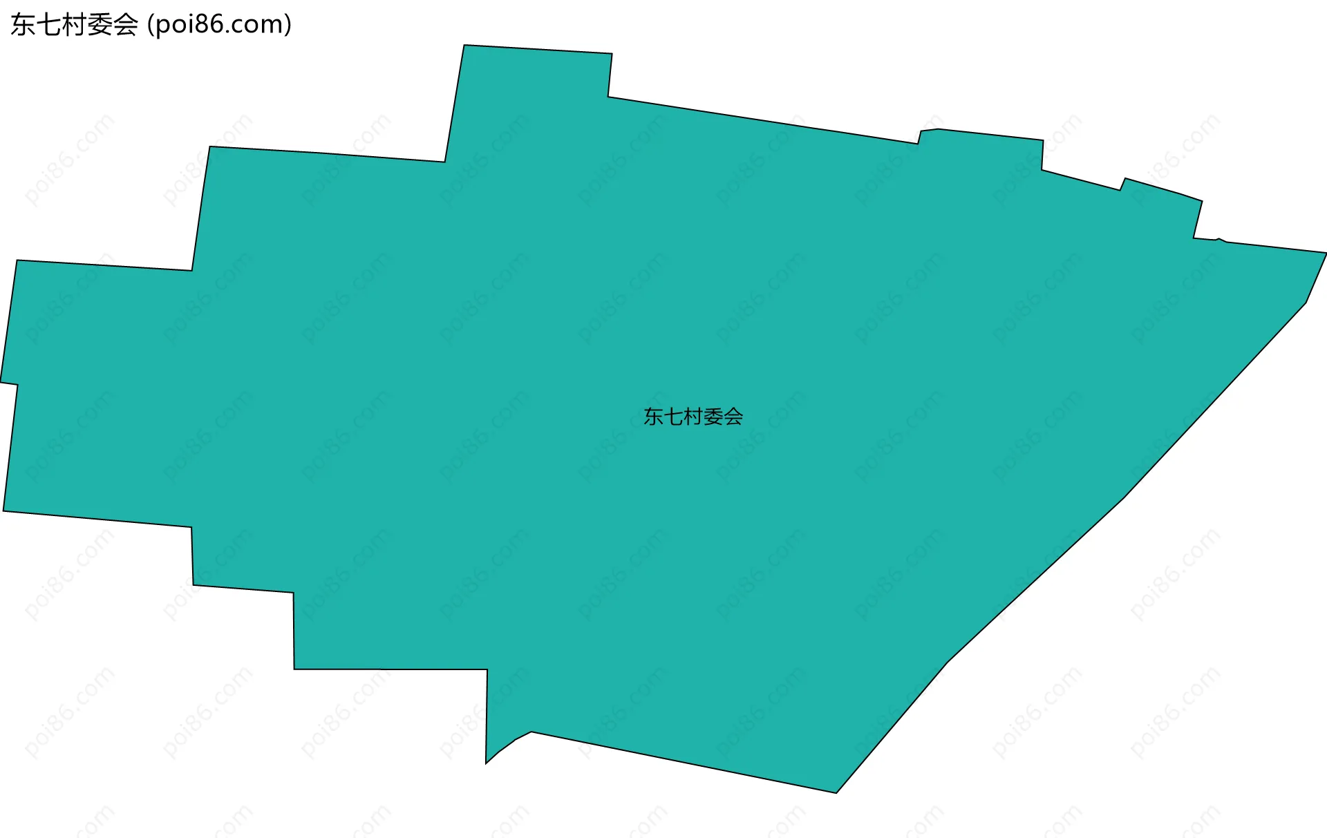 东七村委会边界地图