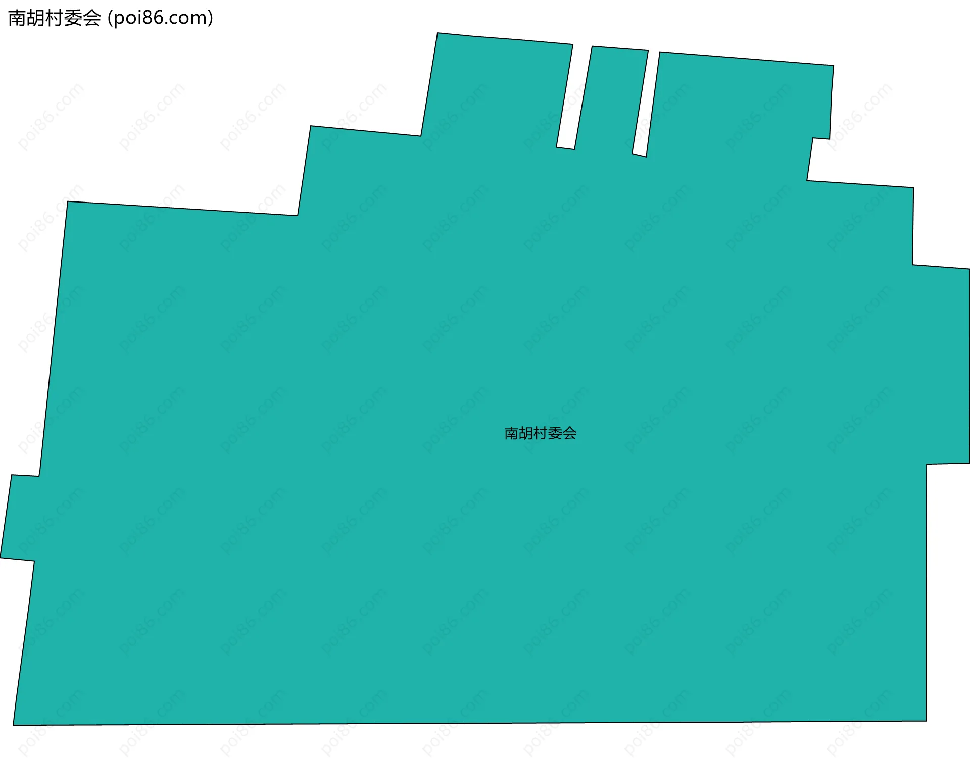 南胡村委会边界地图