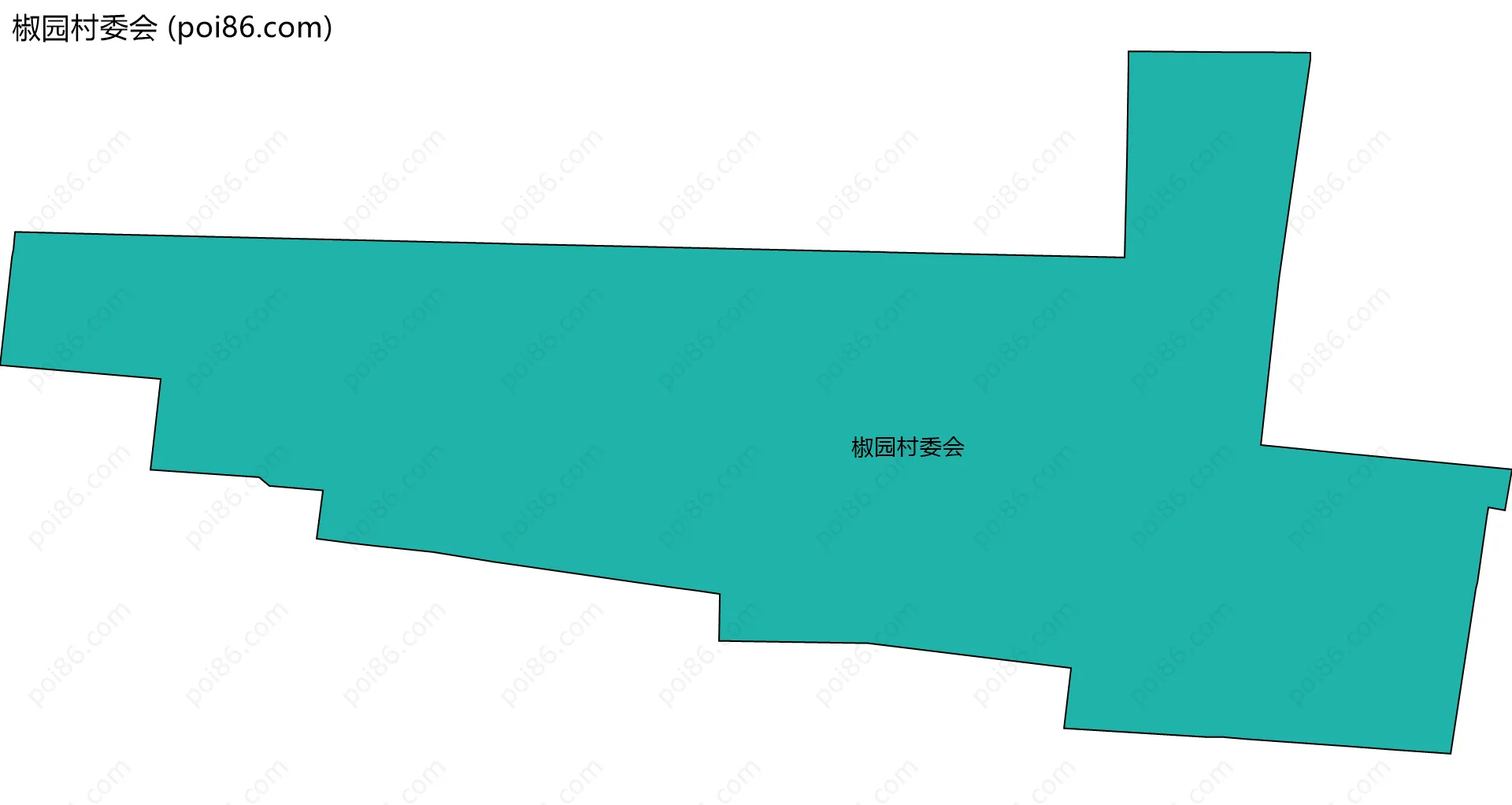 椒园村委会边界地图