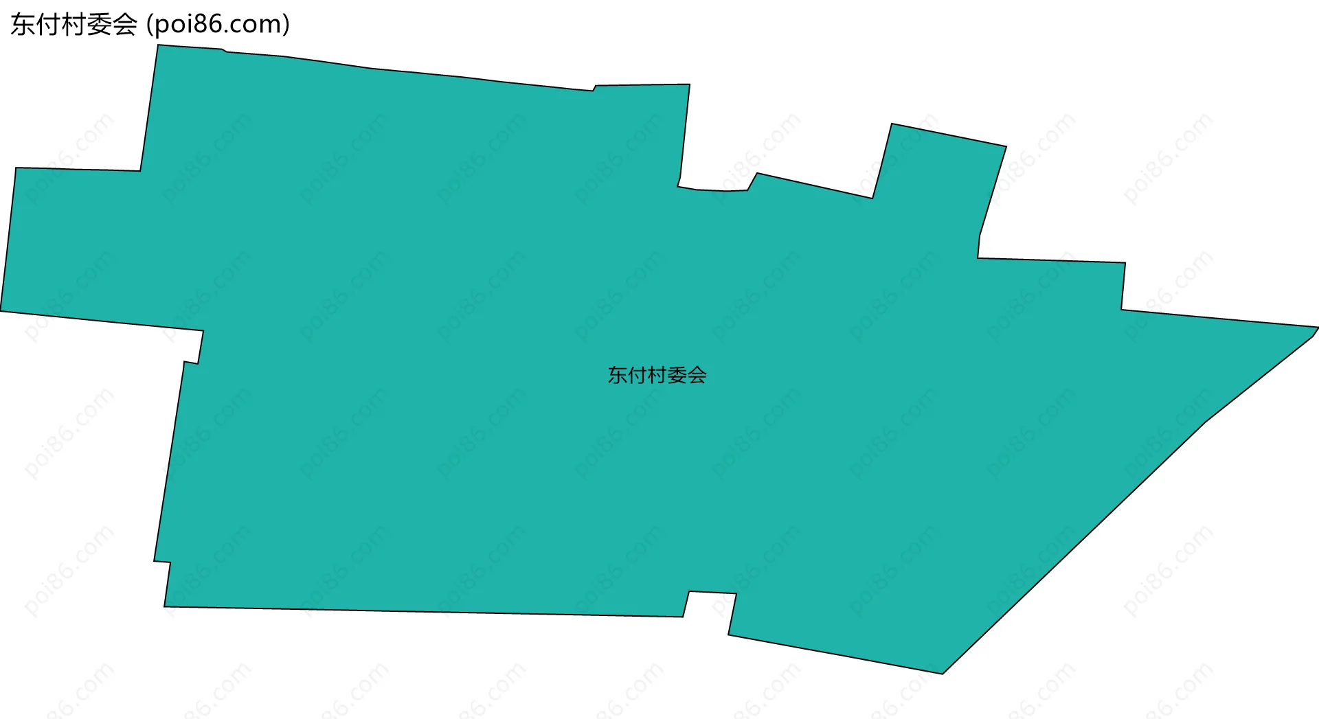 东付村委会边界地图