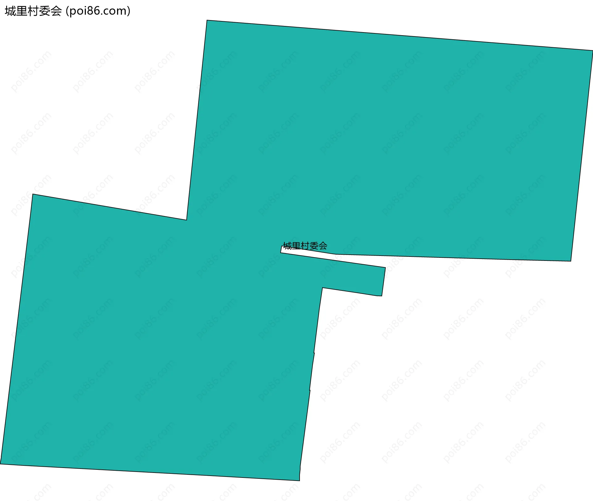 城里村委会边界地图