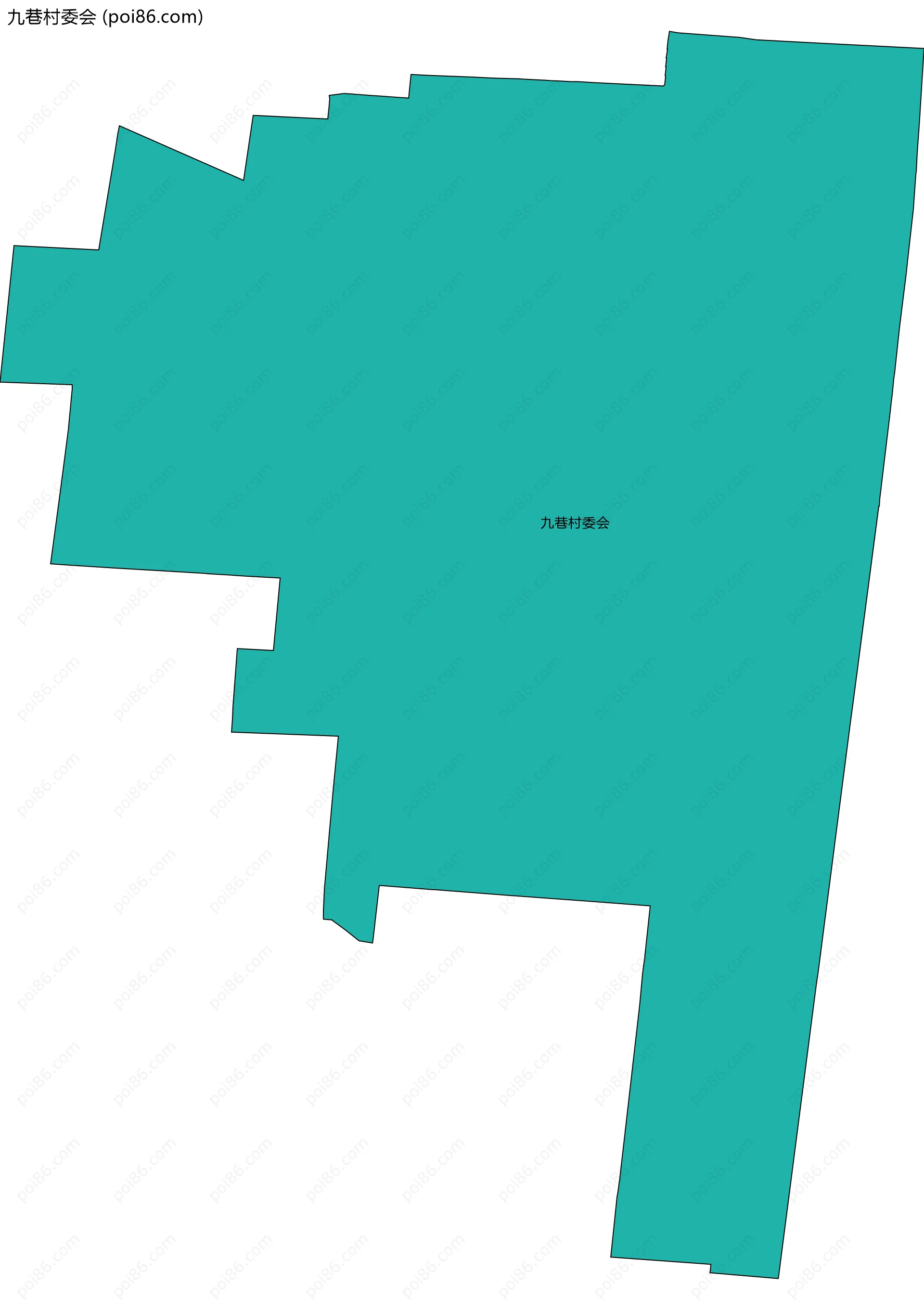 九巷村委会边界地图