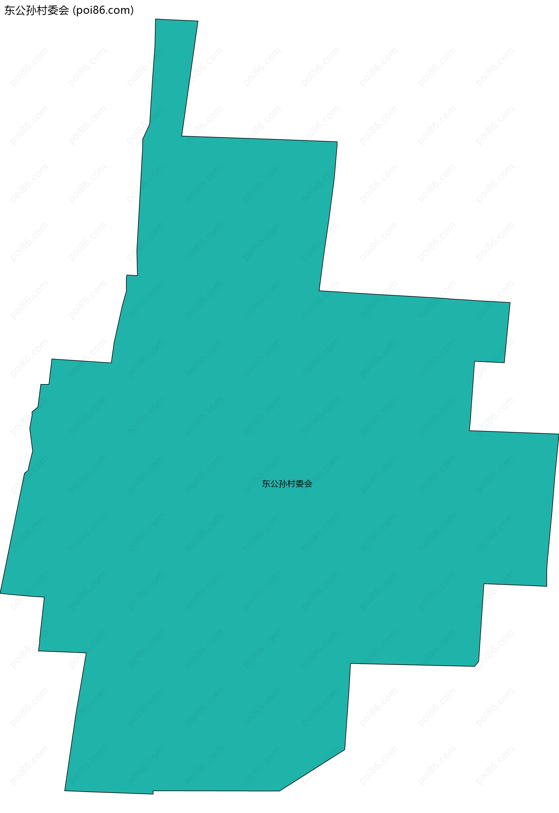 东公孙村委会边界地图