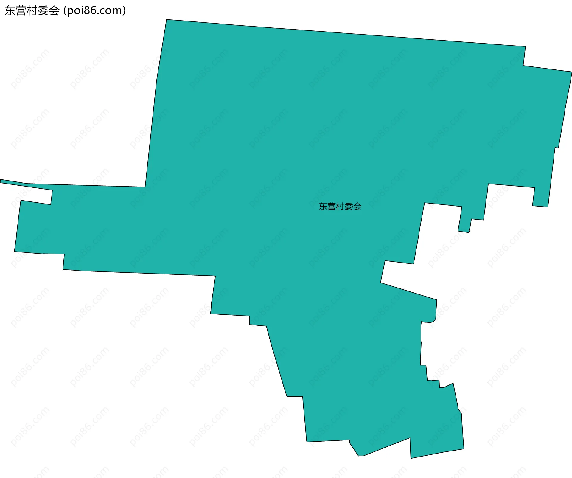 东营村委会边界地图