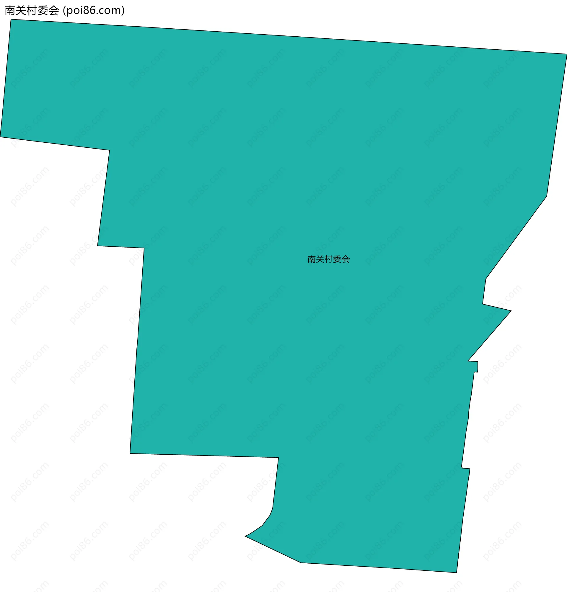 南关村委会边界地图