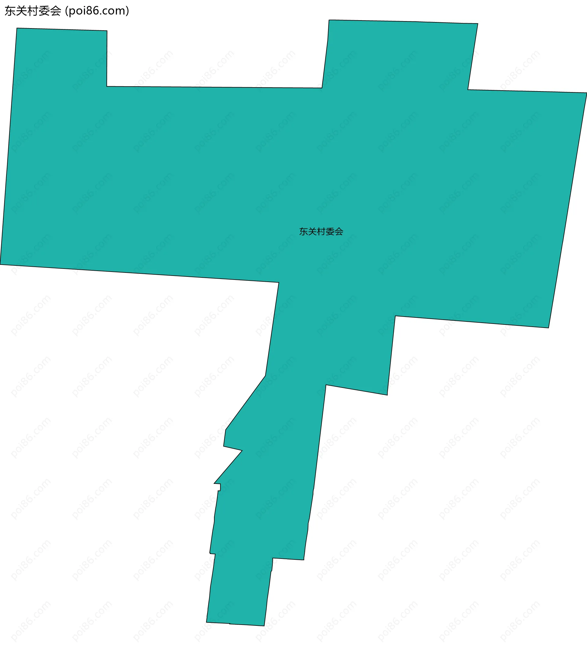 东关村委会边界地图