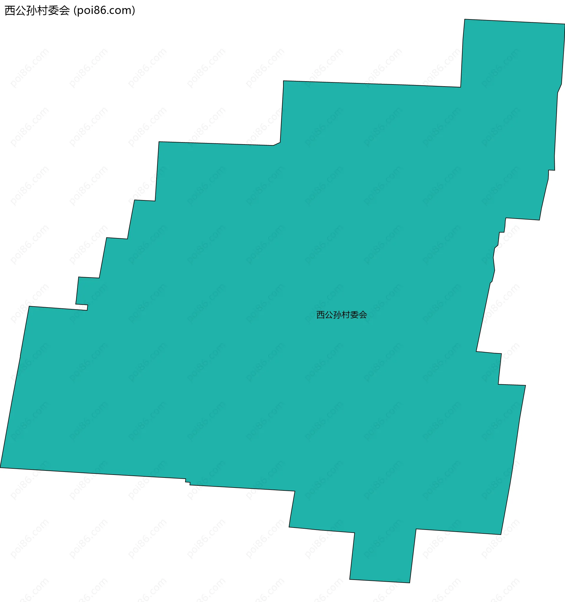 西公孙村委会边界地图