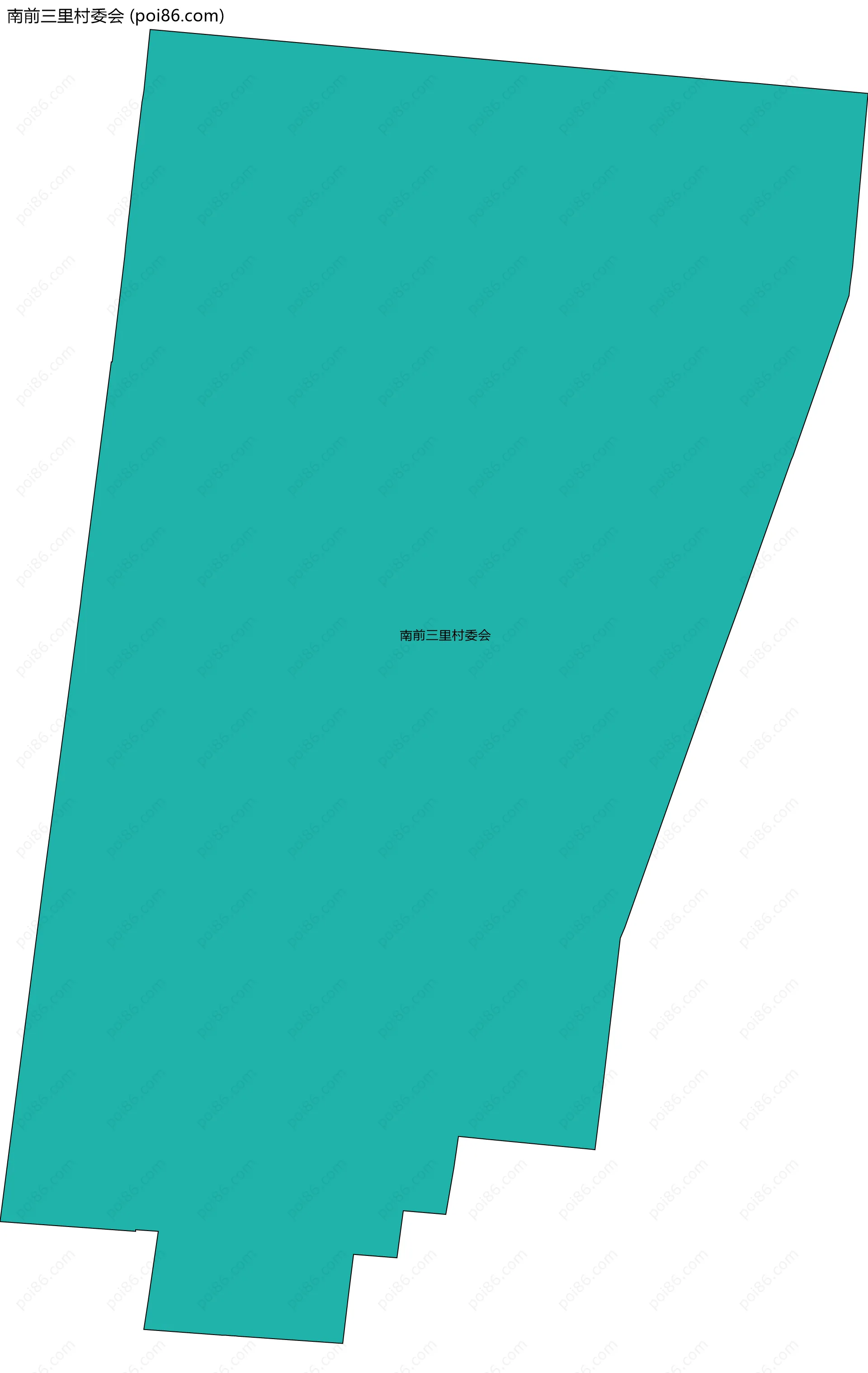 南前三里村委会边界地图