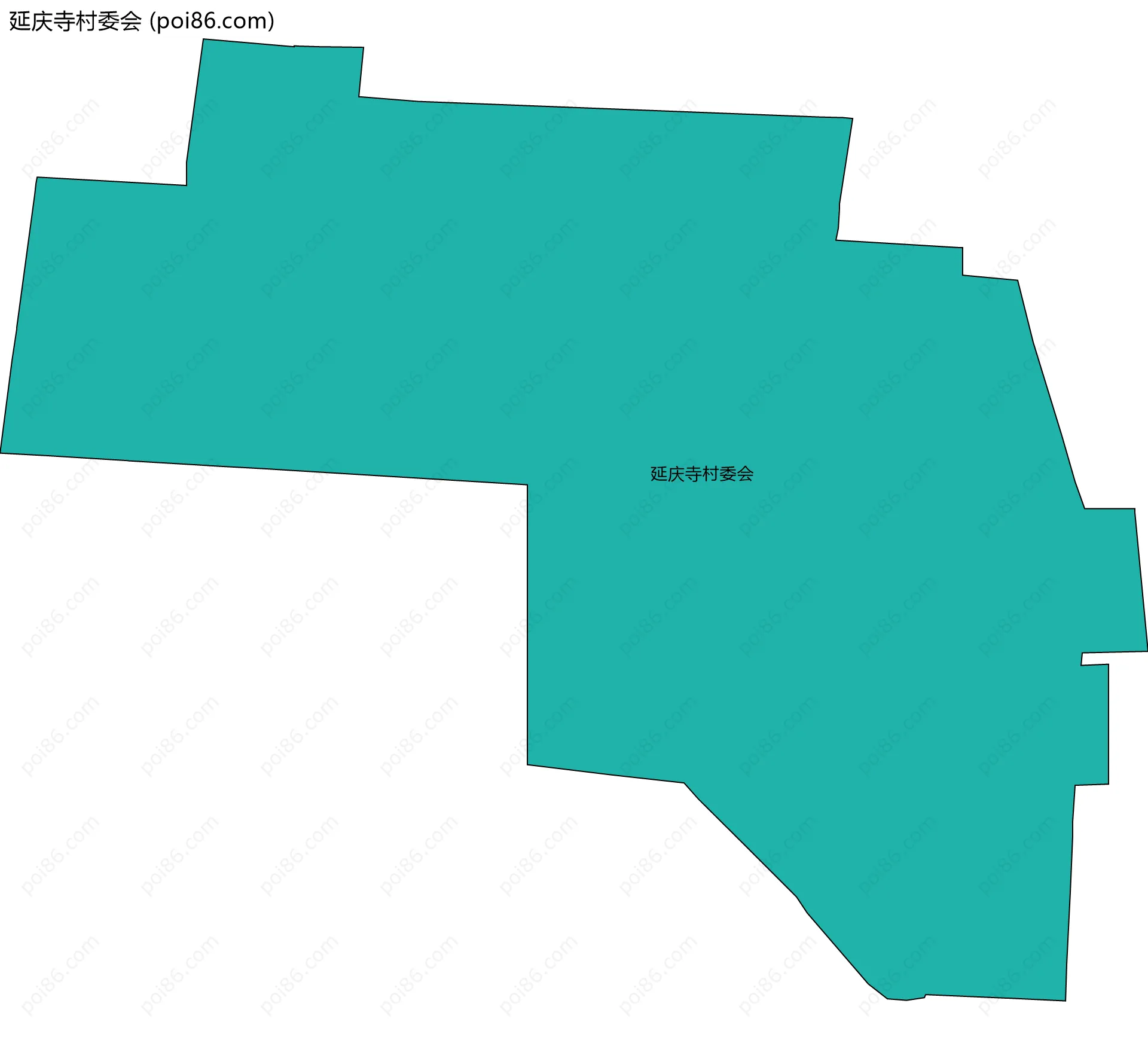 延庆寺村委会边界地图