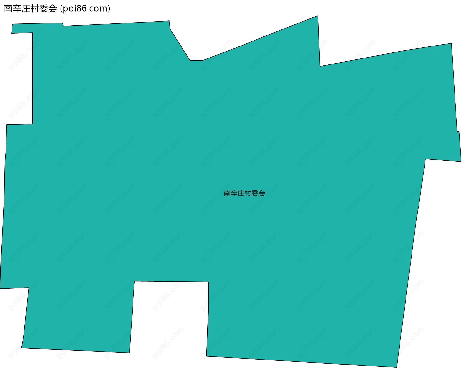 南辛庄村委会边界地图