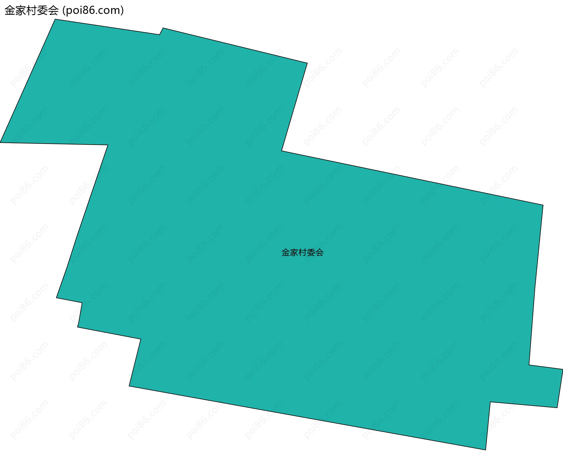 金家村委会边界地图