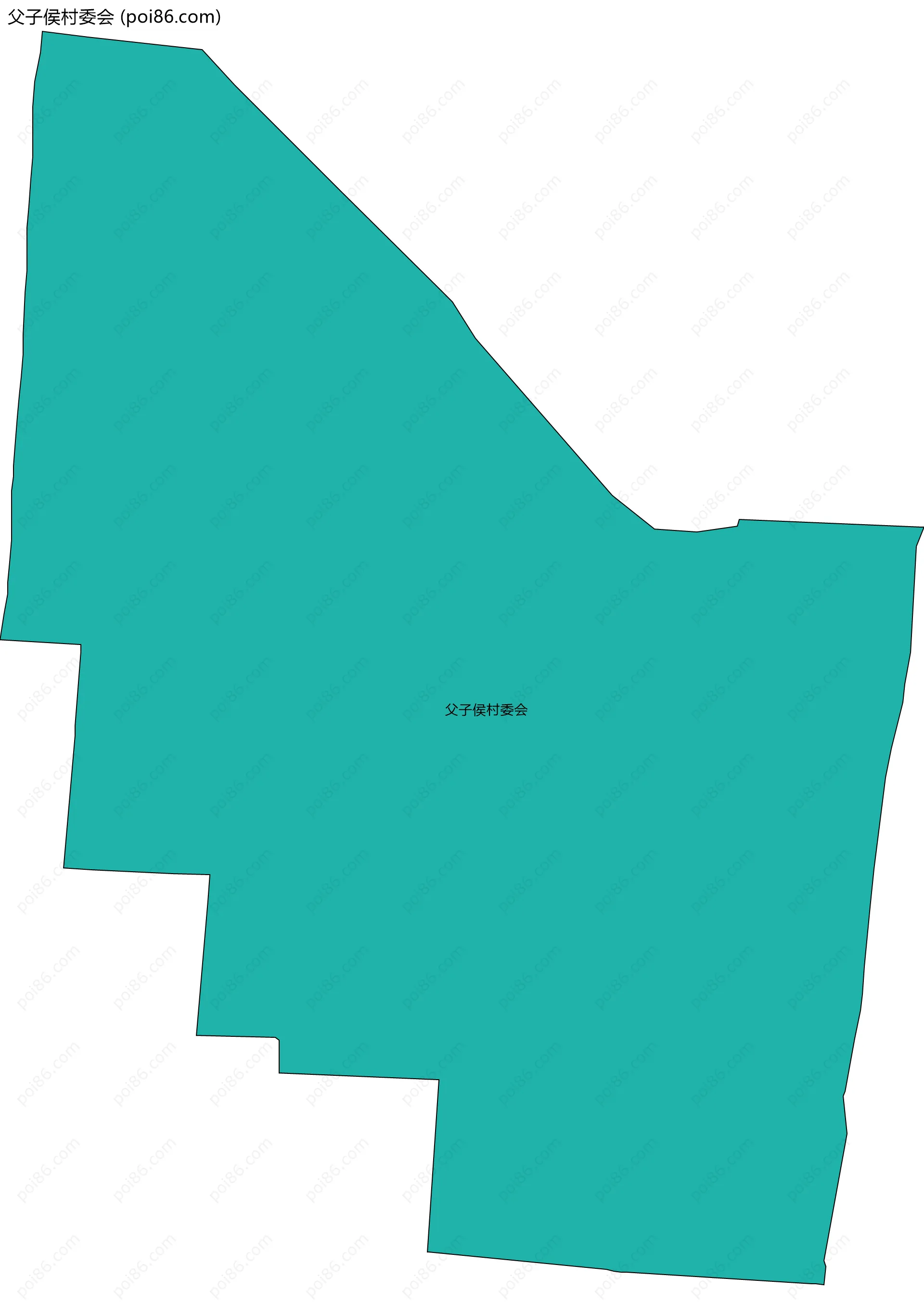 父子侯村委会边界地图