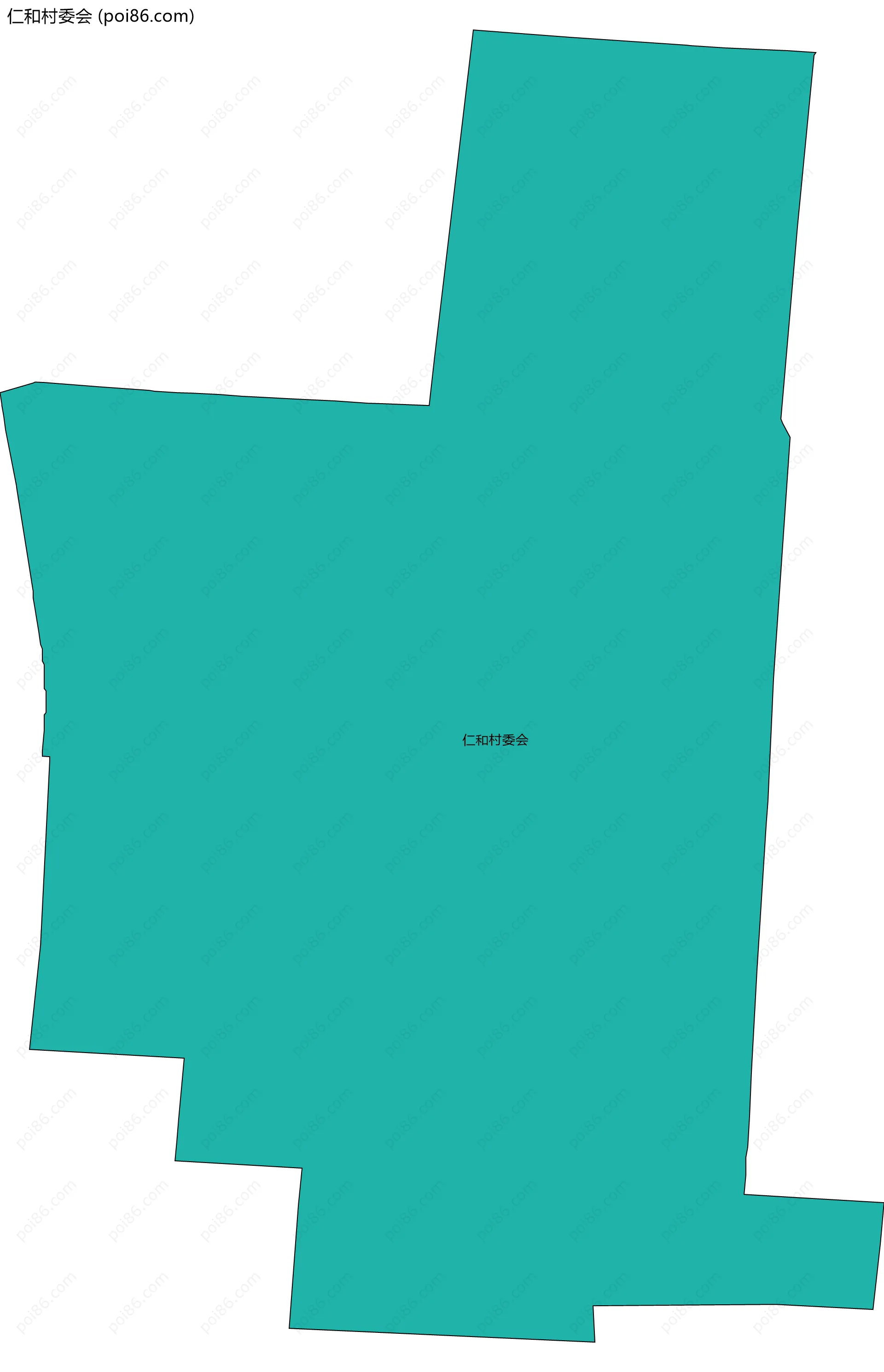 仁和村委会边界地图