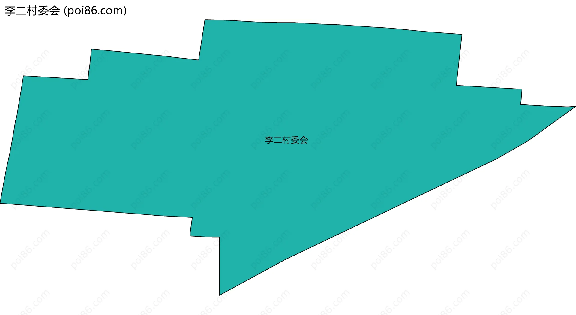 李二村委会边界地图