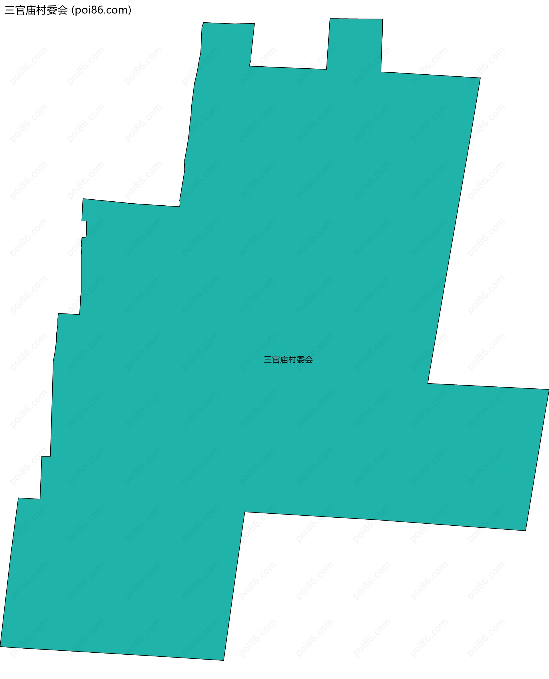 三官庙村委会边界地图