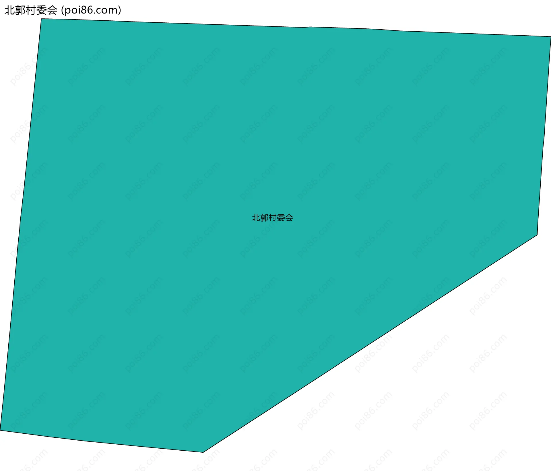 北郭村委会边界地图