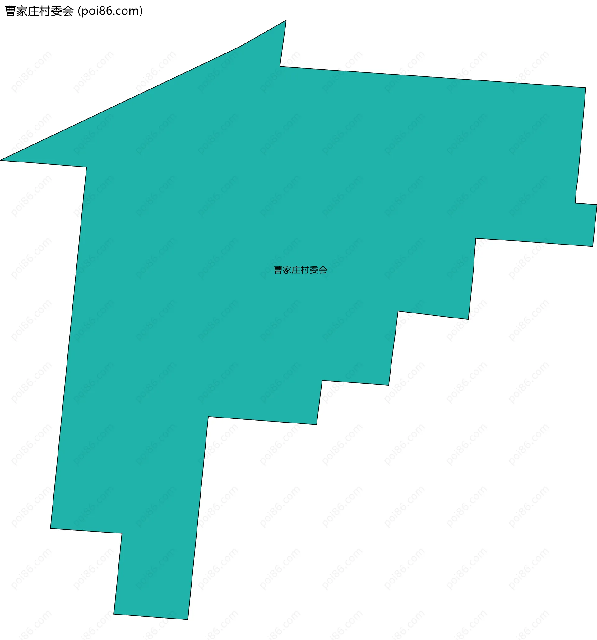 曹家庄村委会边界地图
