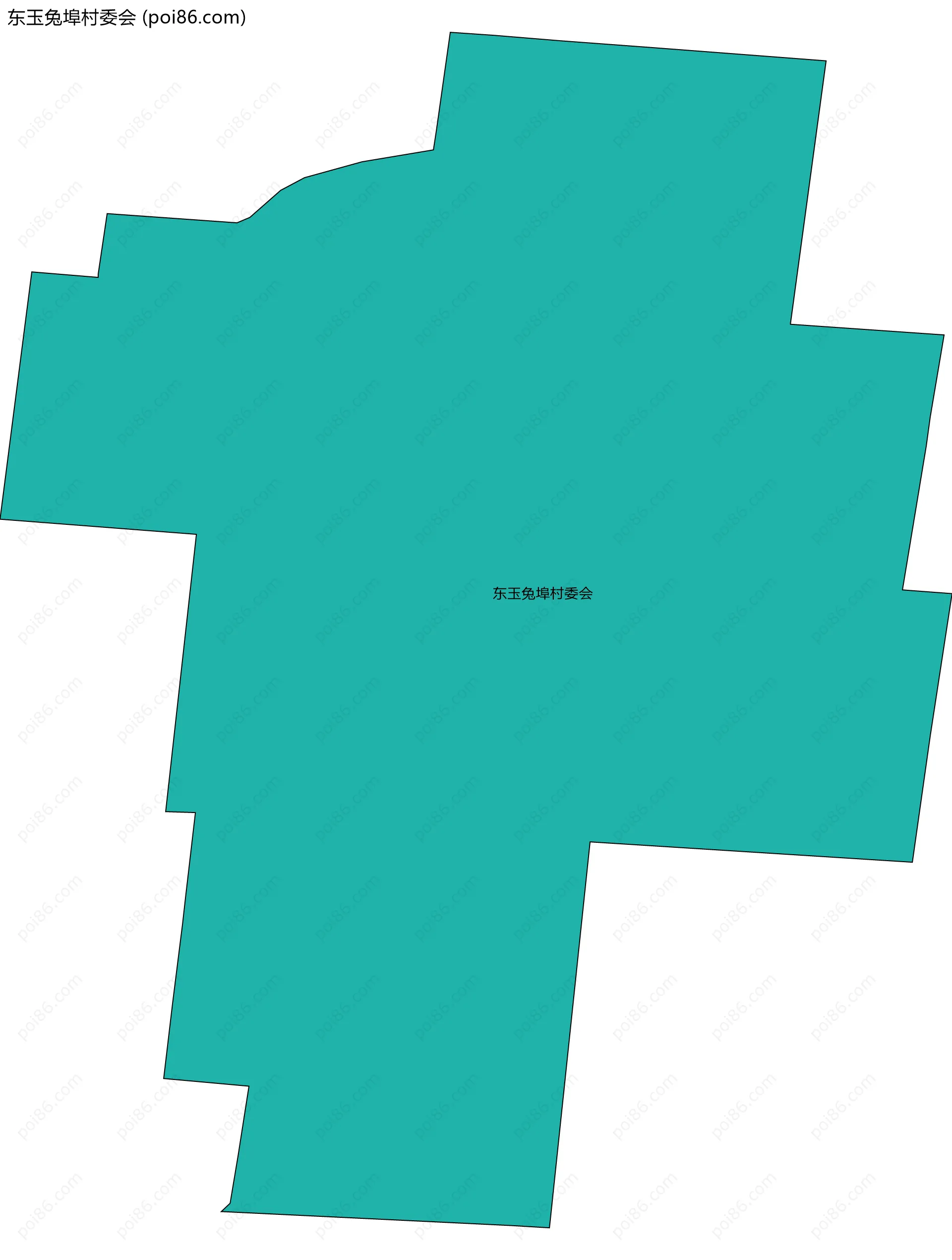 东玉兔埠村委会边界地图