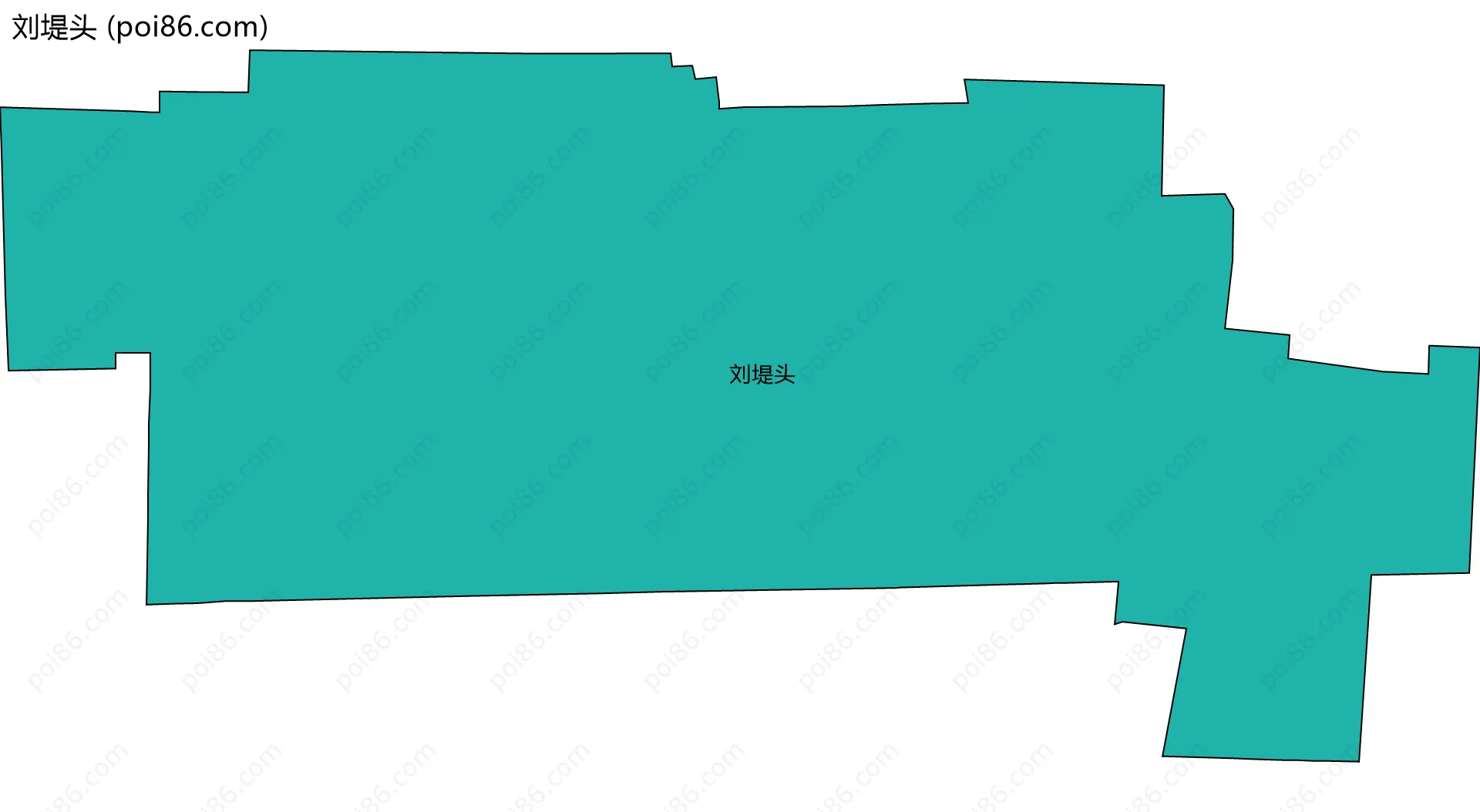 刘堤头边界地图