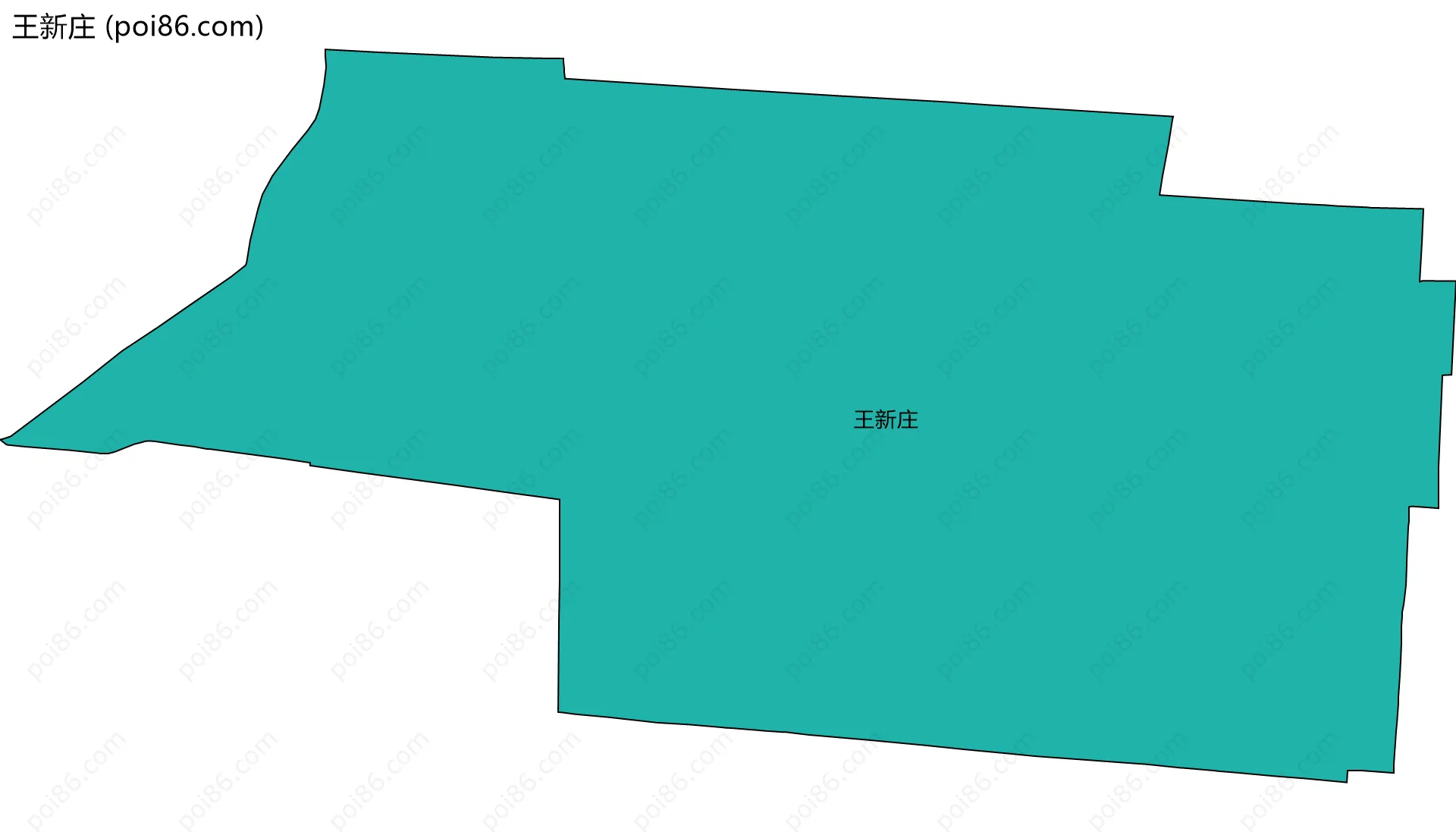 王新庄边界地图