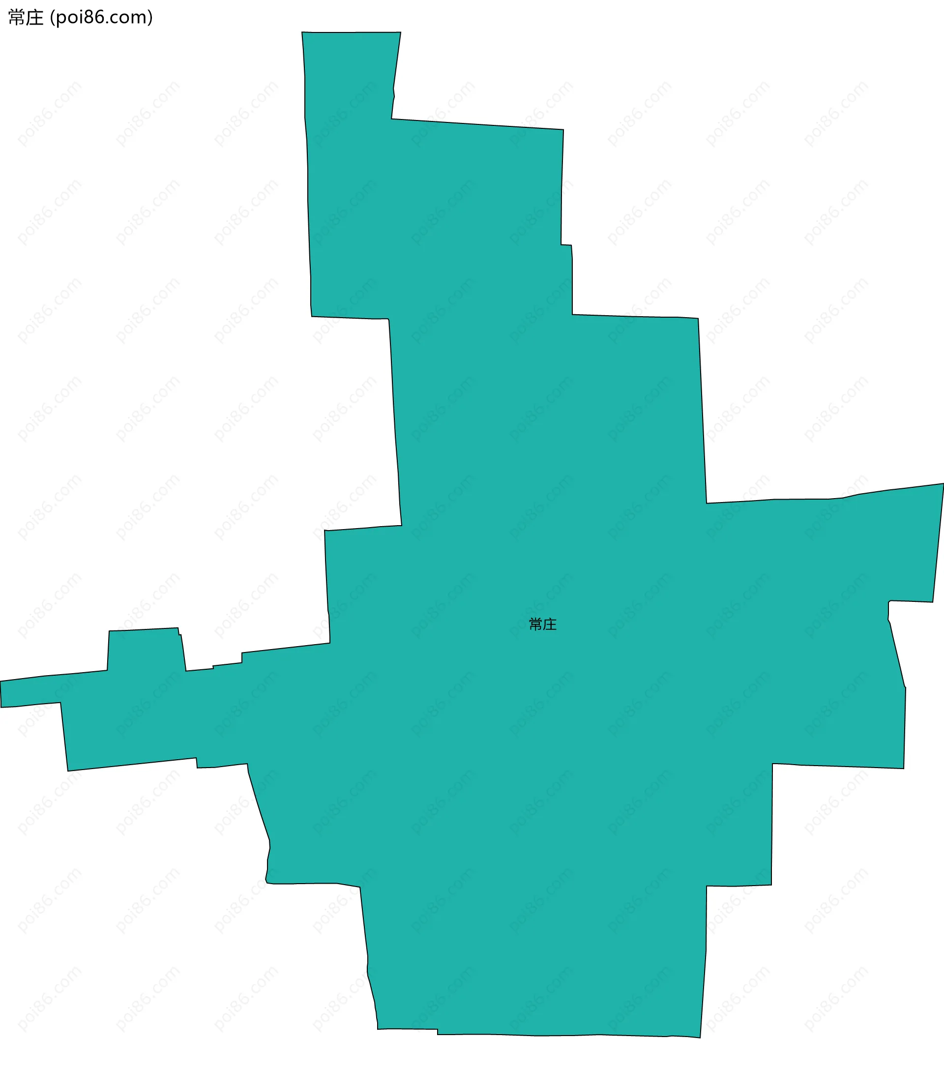 常庄边界地图