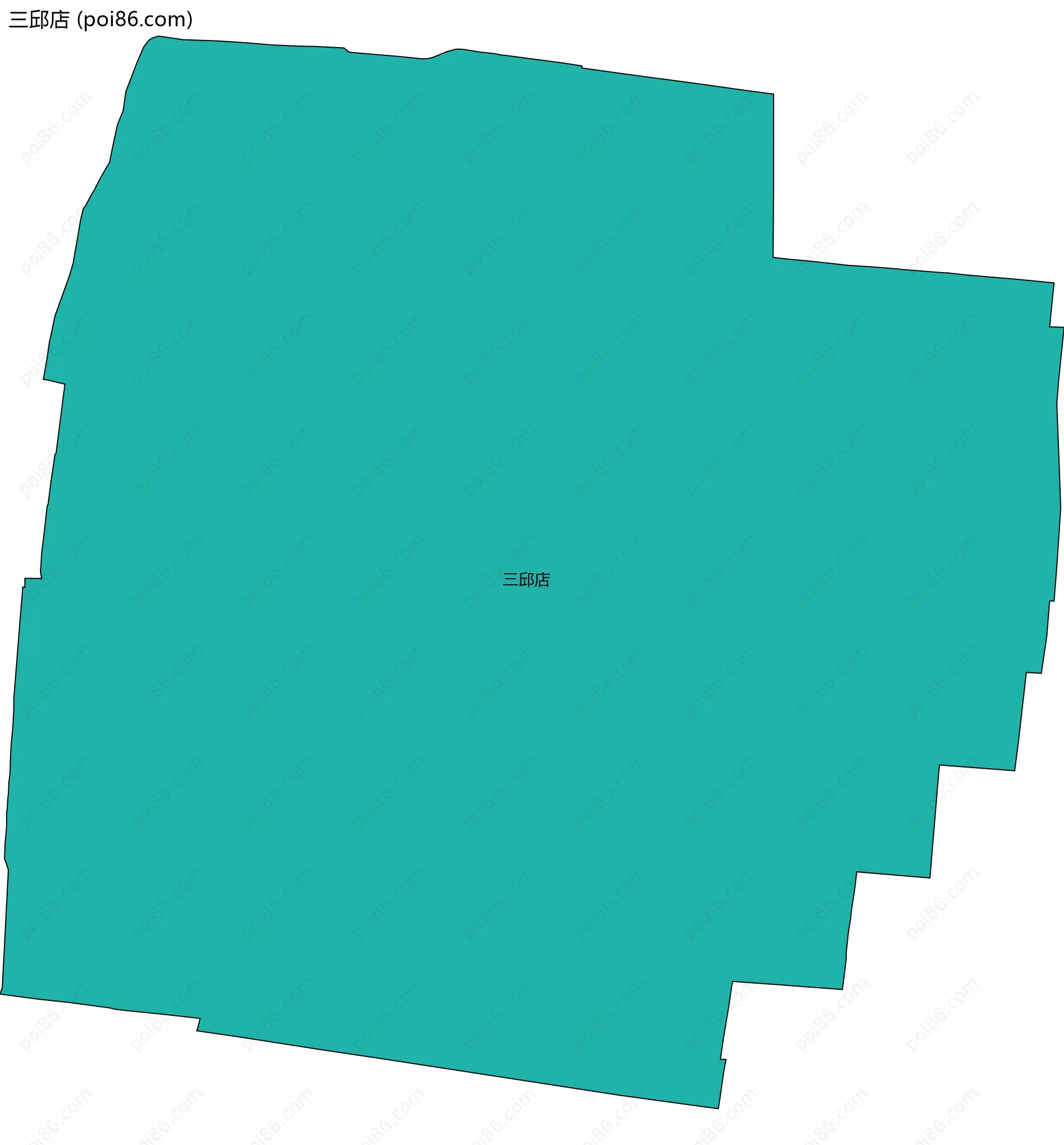 三邱店边界地图