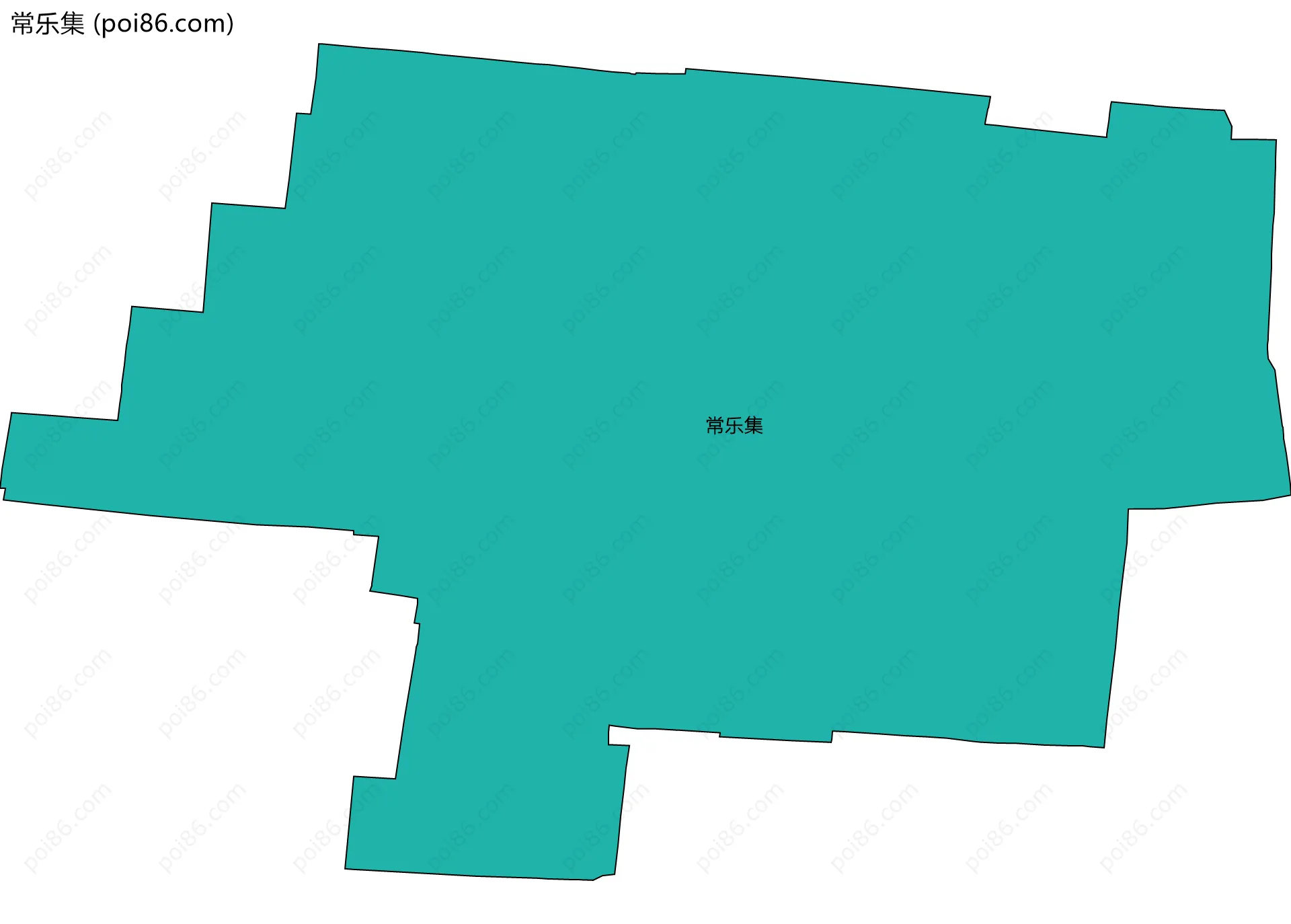 常乐集边界地图