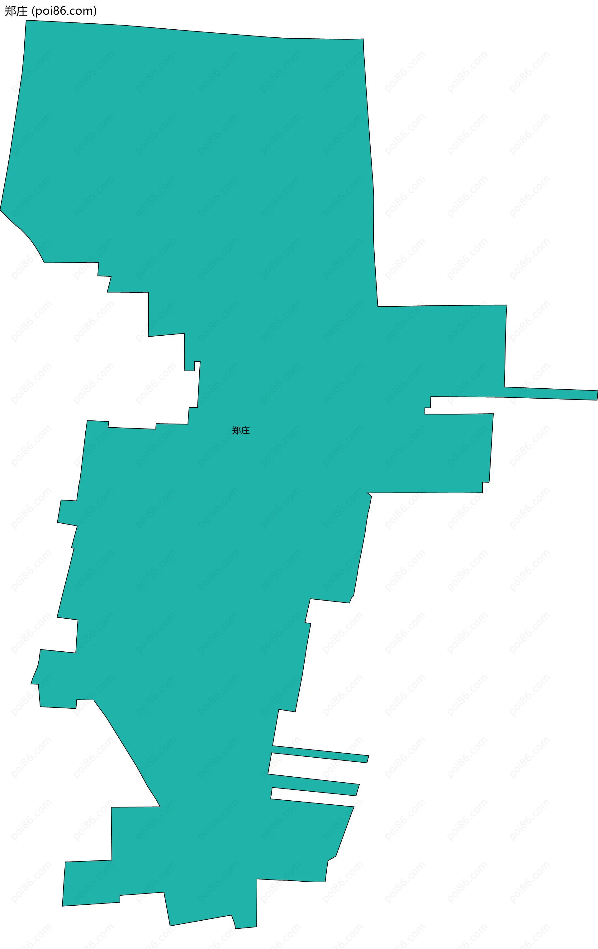 郑庄边界地图