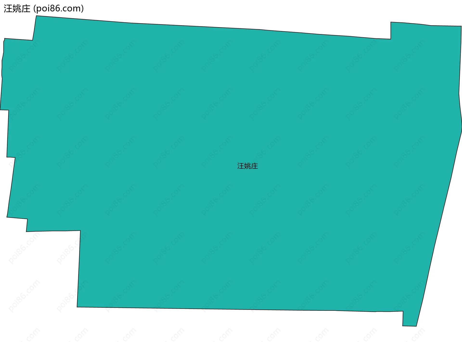 汪姚庄边界地图