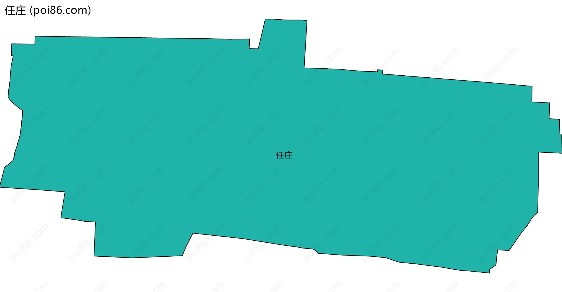 任庄边界地图
