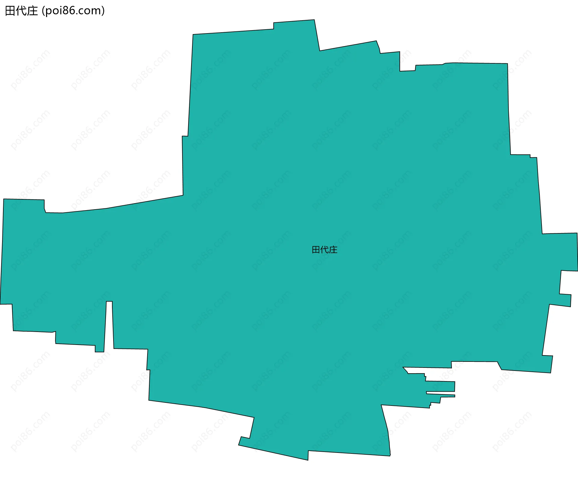 田代庄边界地图