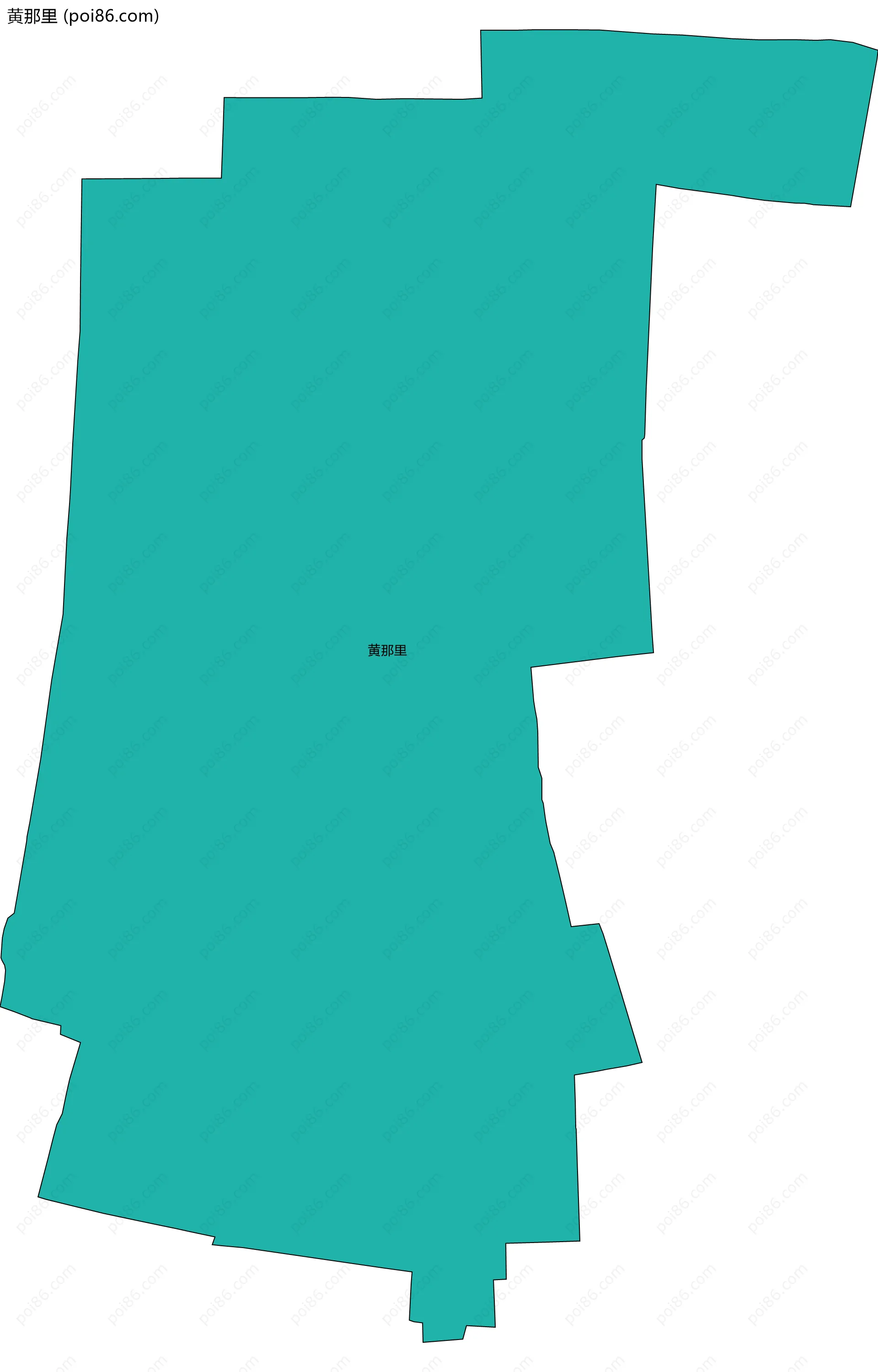 黄那里边界地图