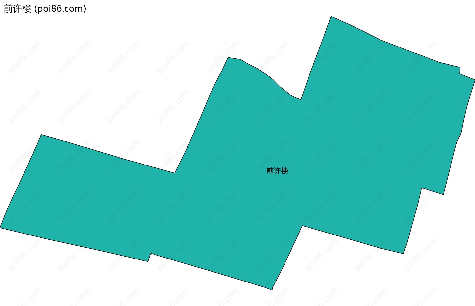 前许楼边界地图