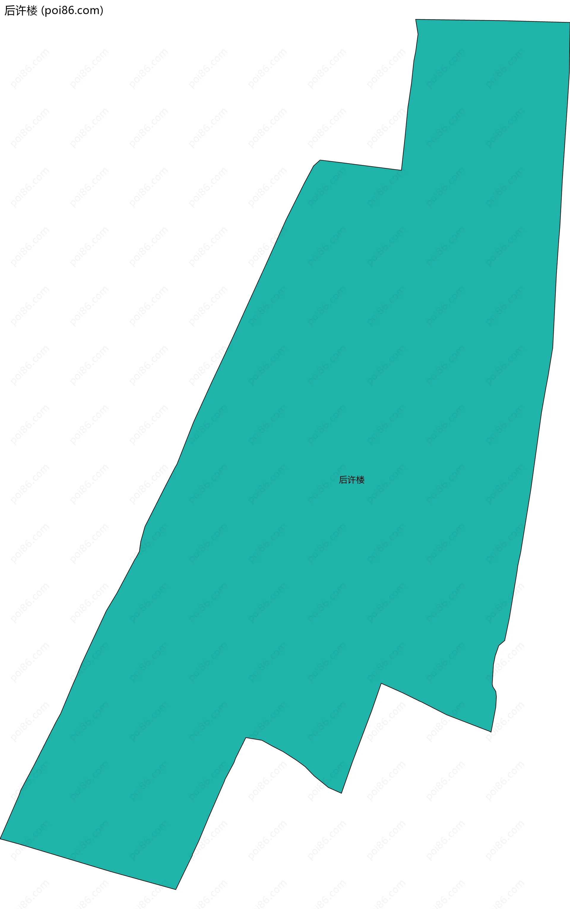 后许楼边界地图