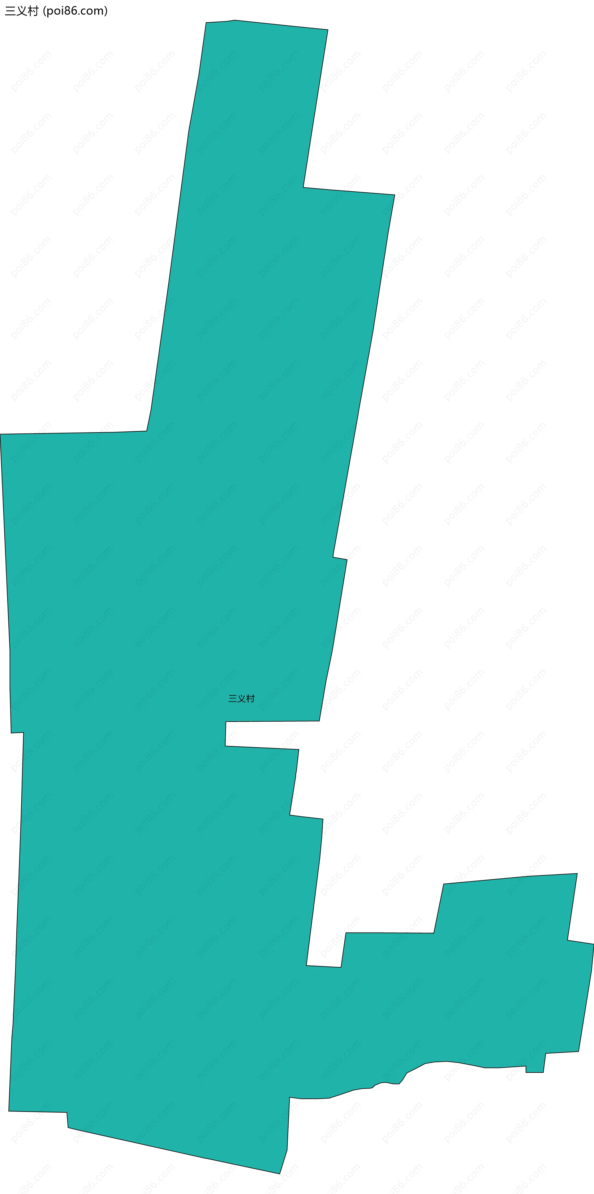 三义村边界地图