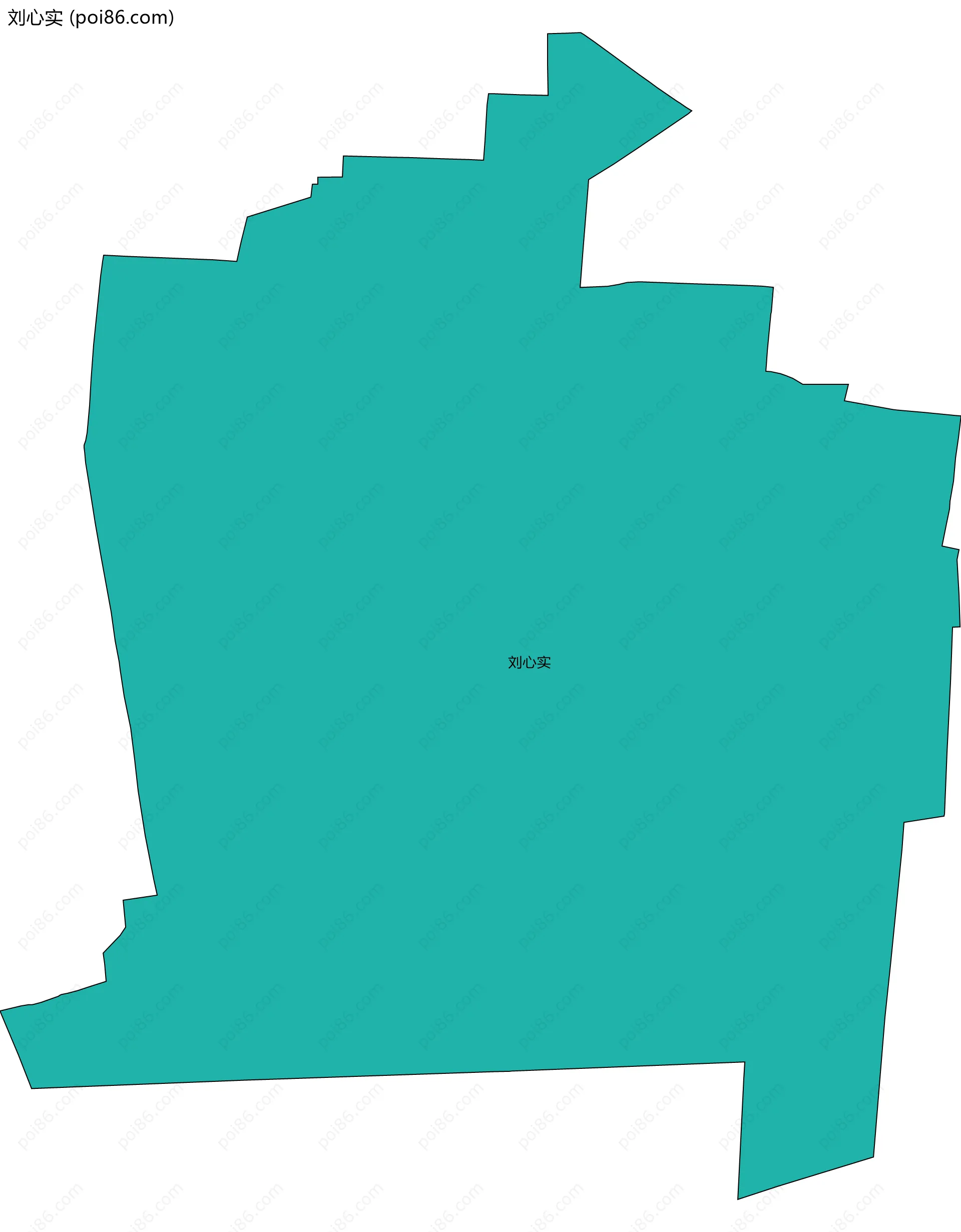 刘心实边界地图
