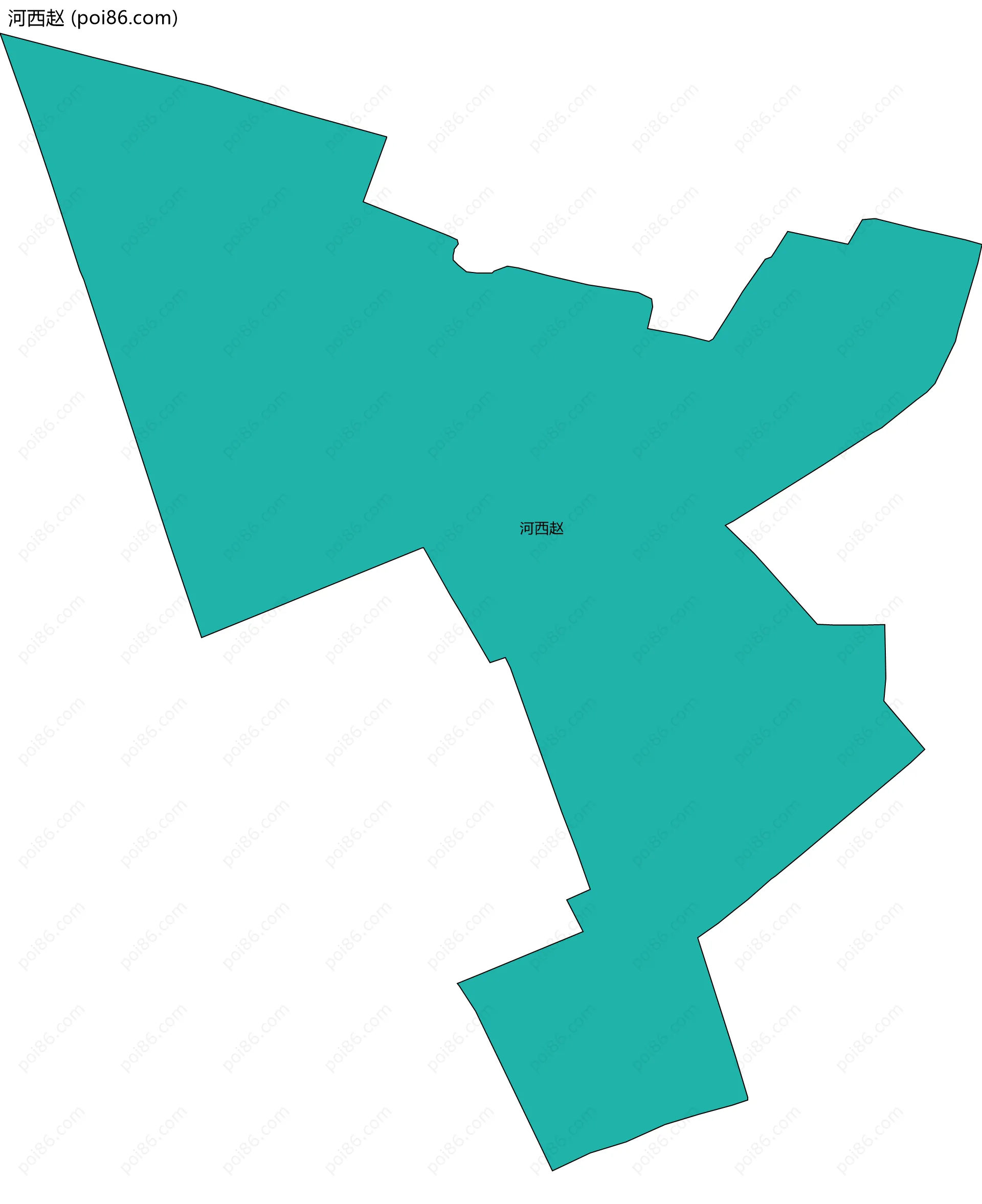 河西赵边界地图