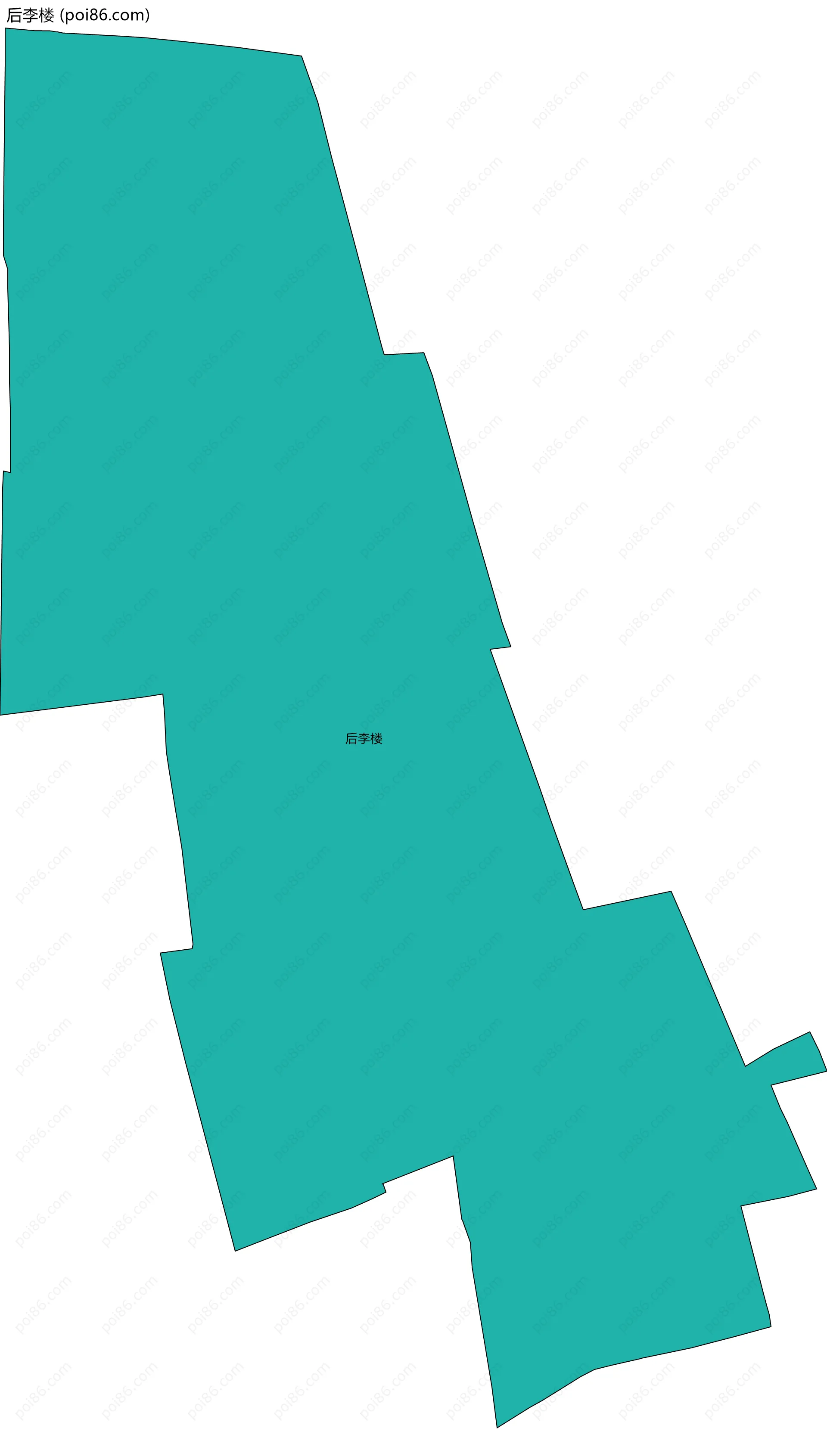 后李楼边界地图
