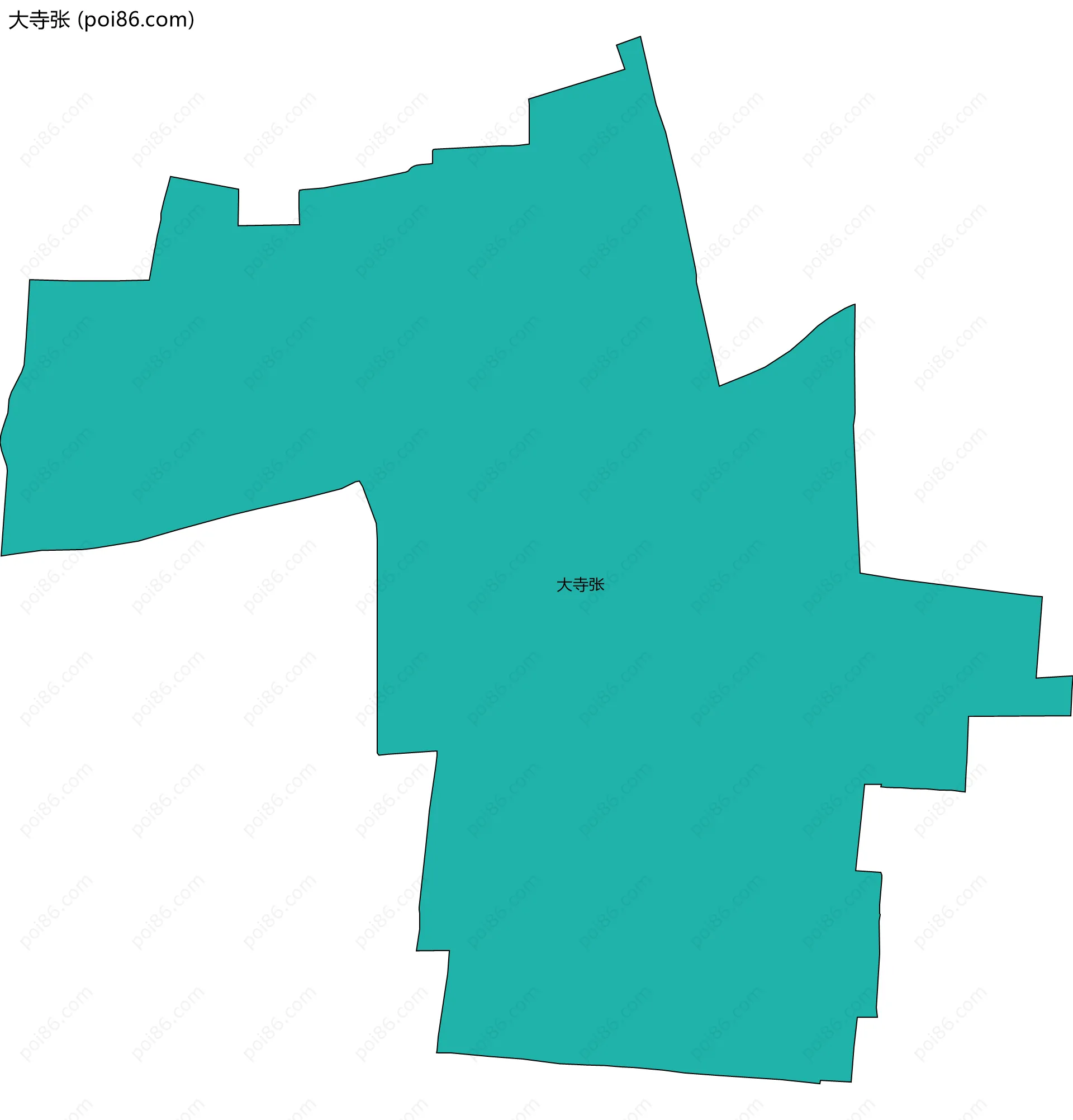 大寺张边界地图