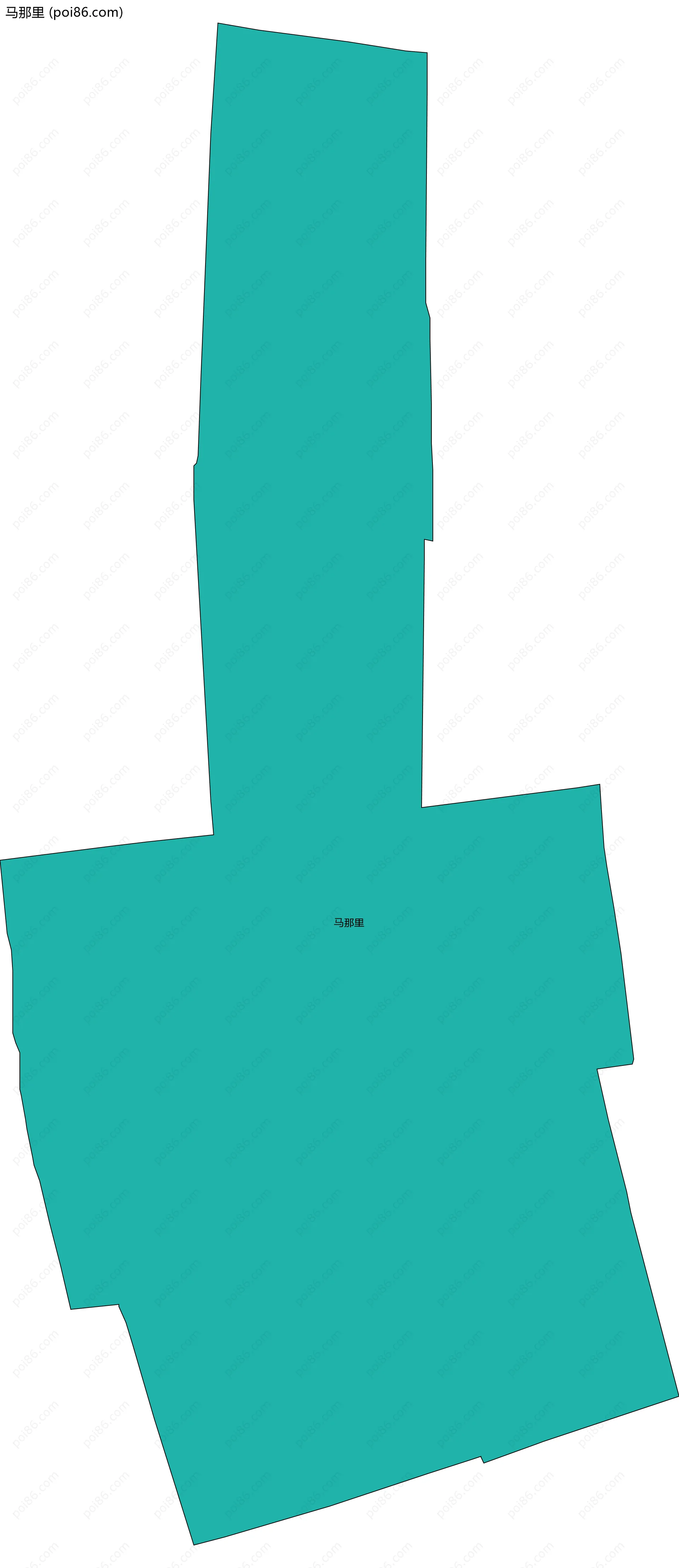 马那里边界地图