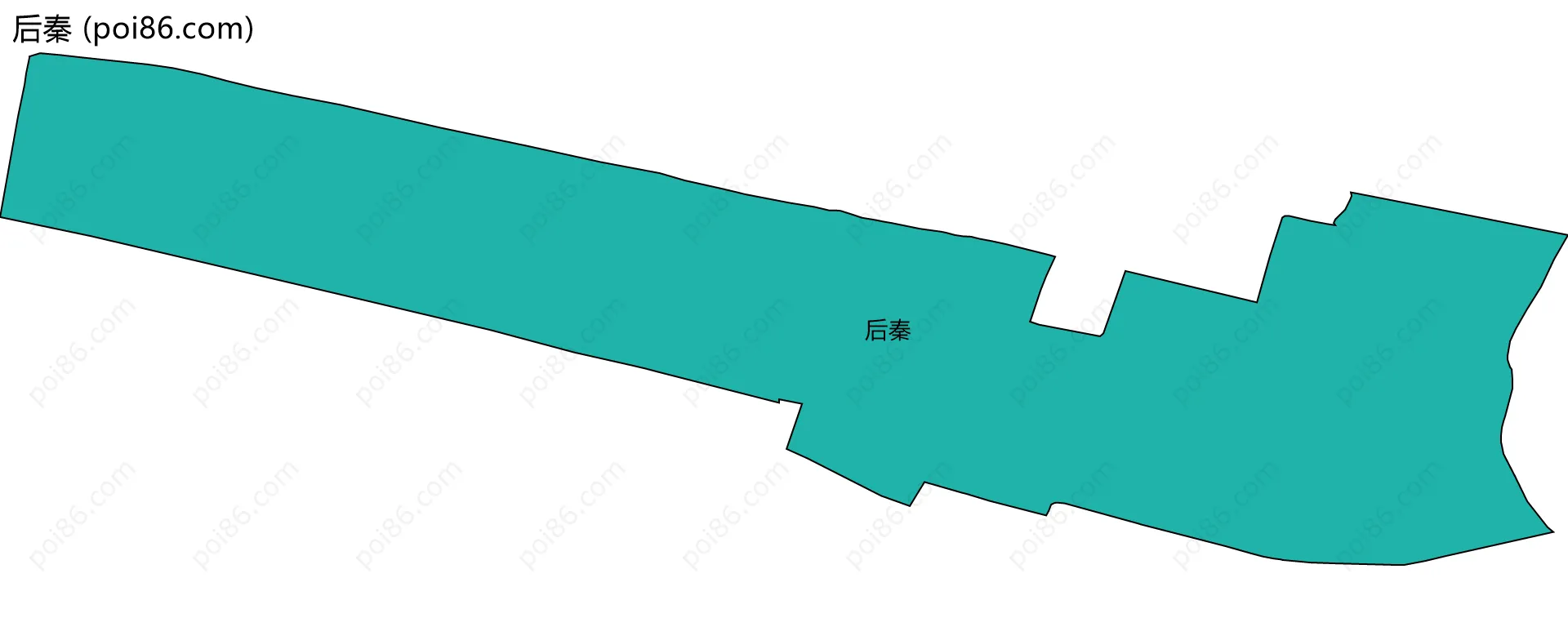 后秦边界地图