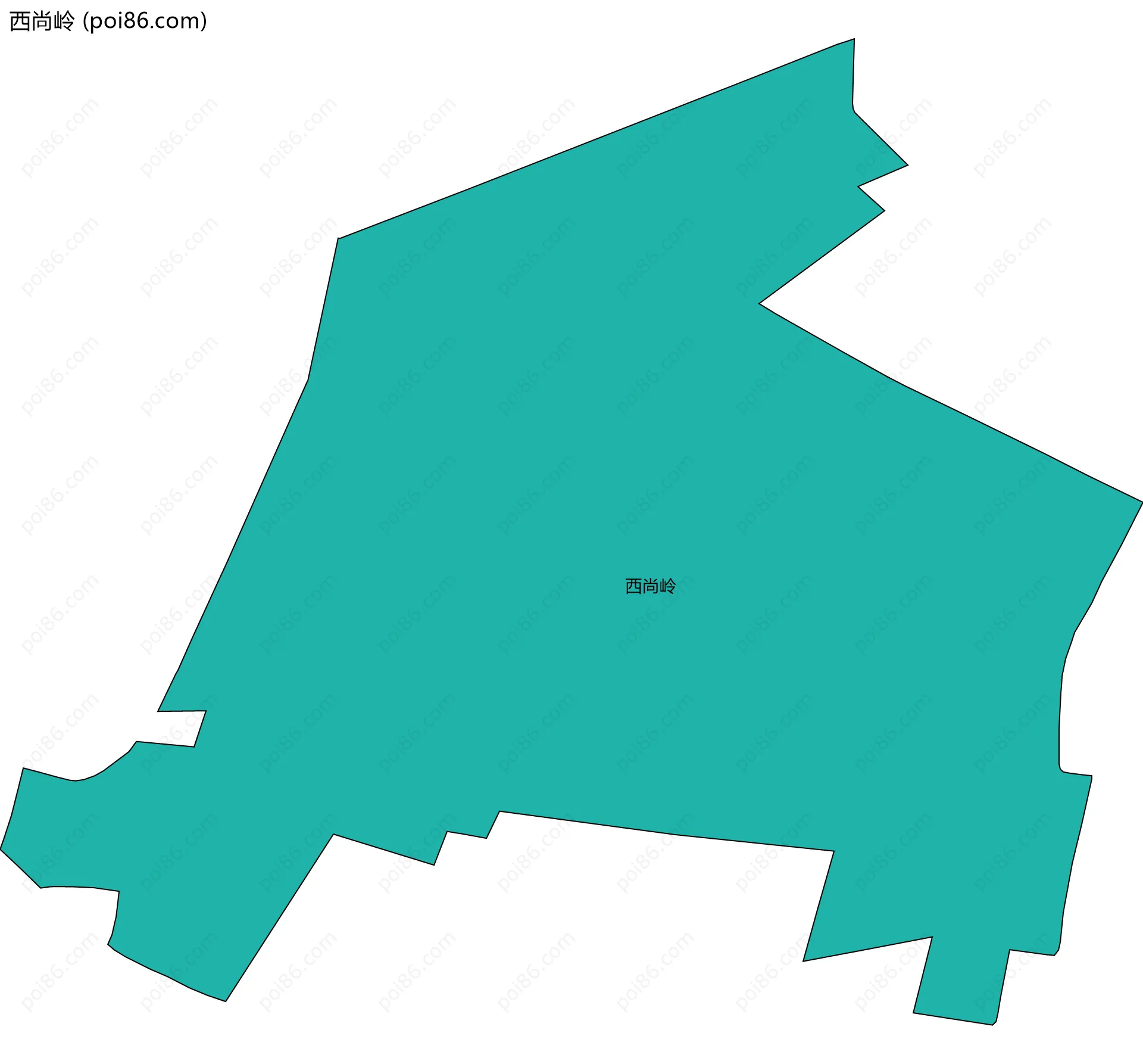 西尚岭边界地图