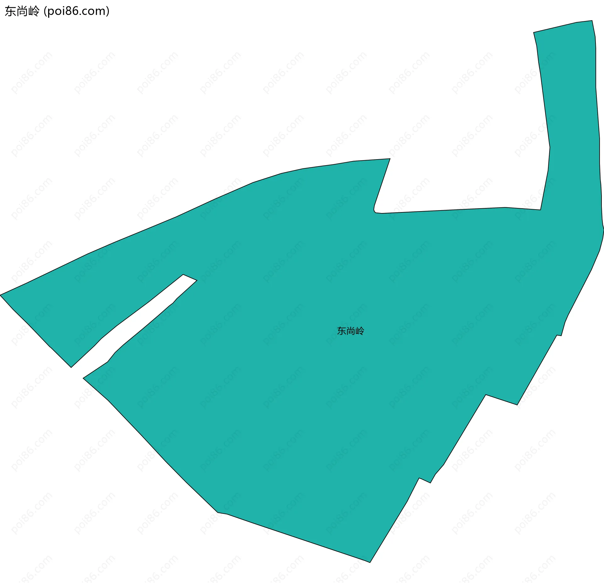 东尚岭边界地图