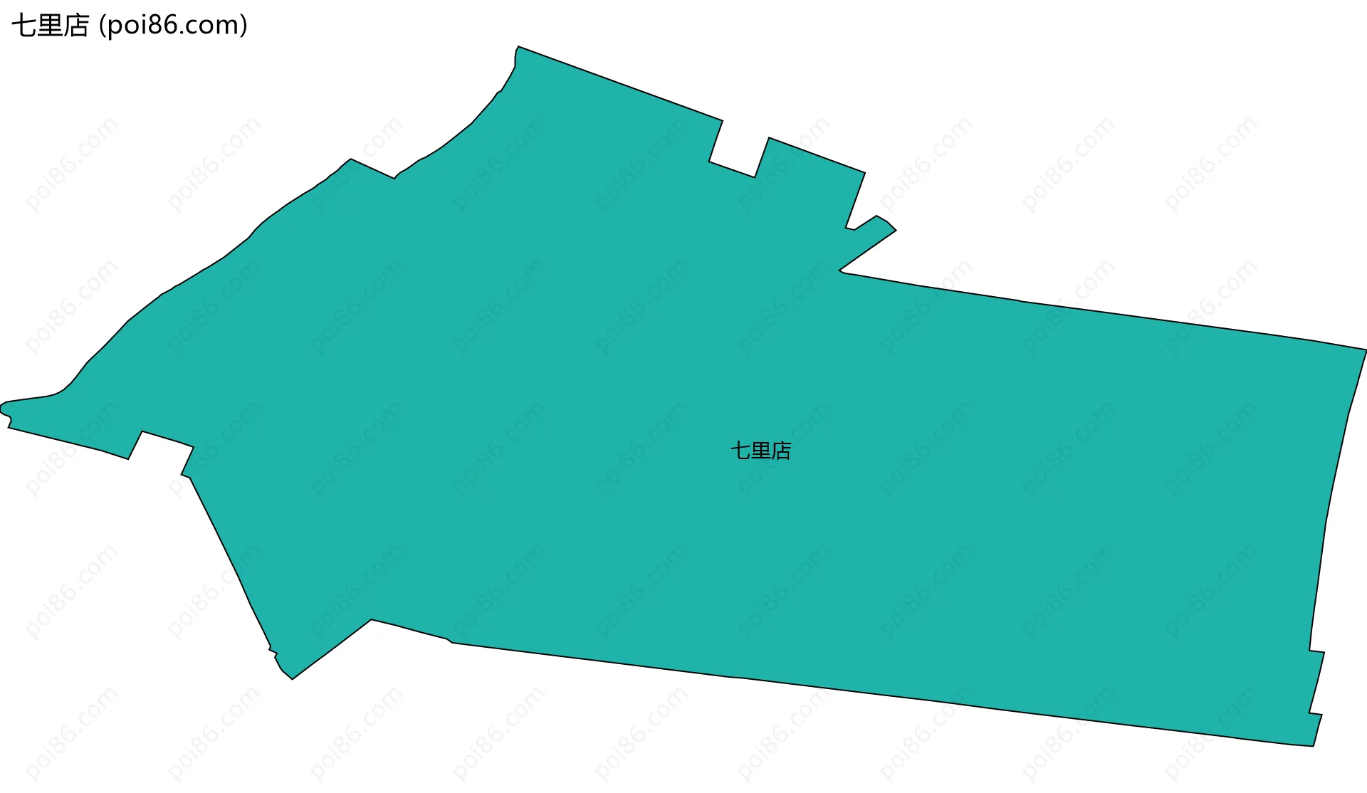 七里店边界地图